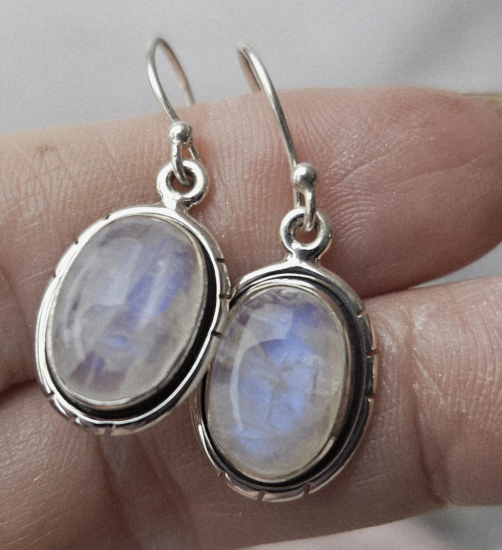 Genuine Moonstone Earrings, Moonstone,  Crystal Earring