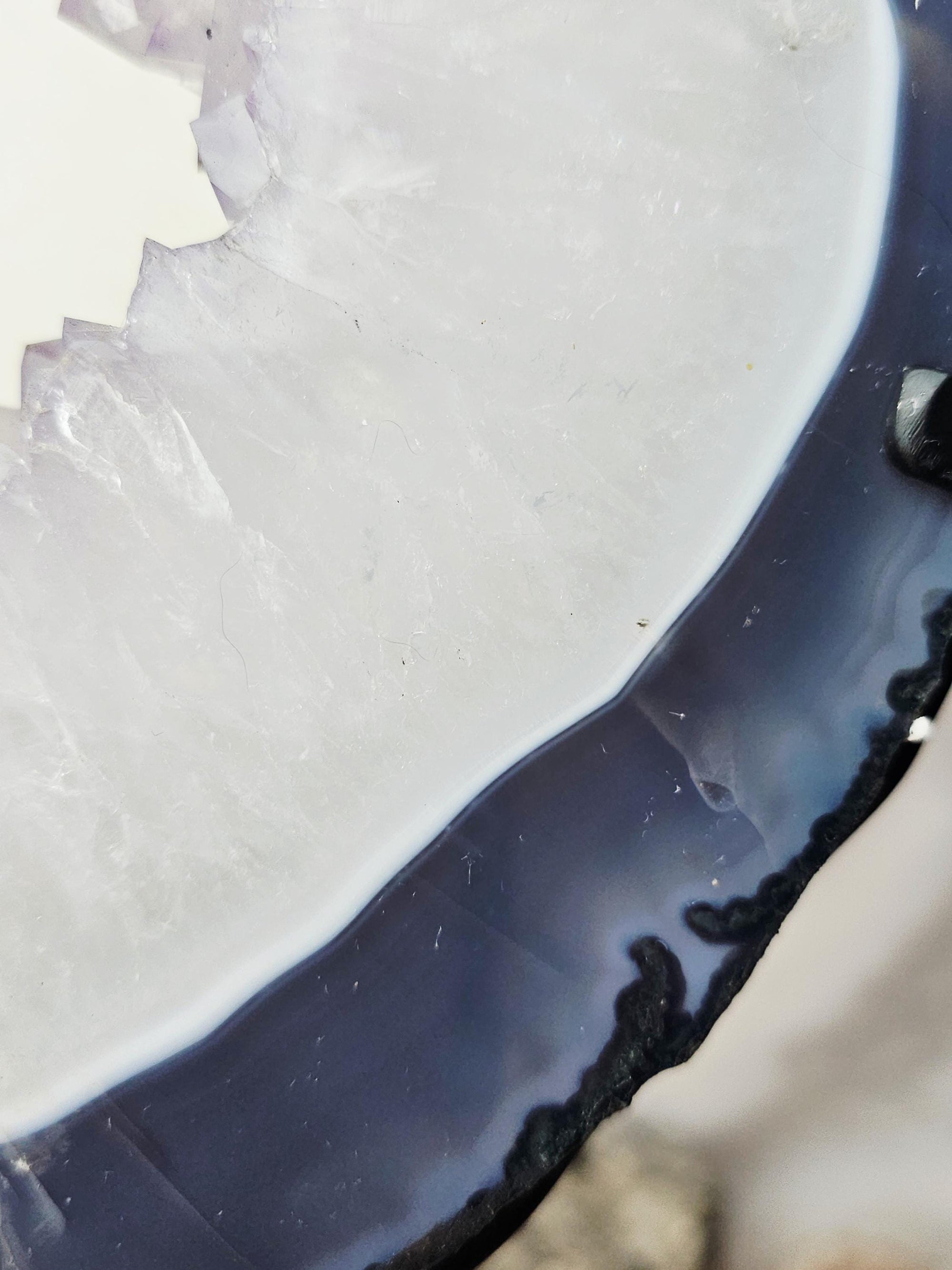 Amethyst Portal with Moss Agate and Blue Chalchedony, Amethyst Portal