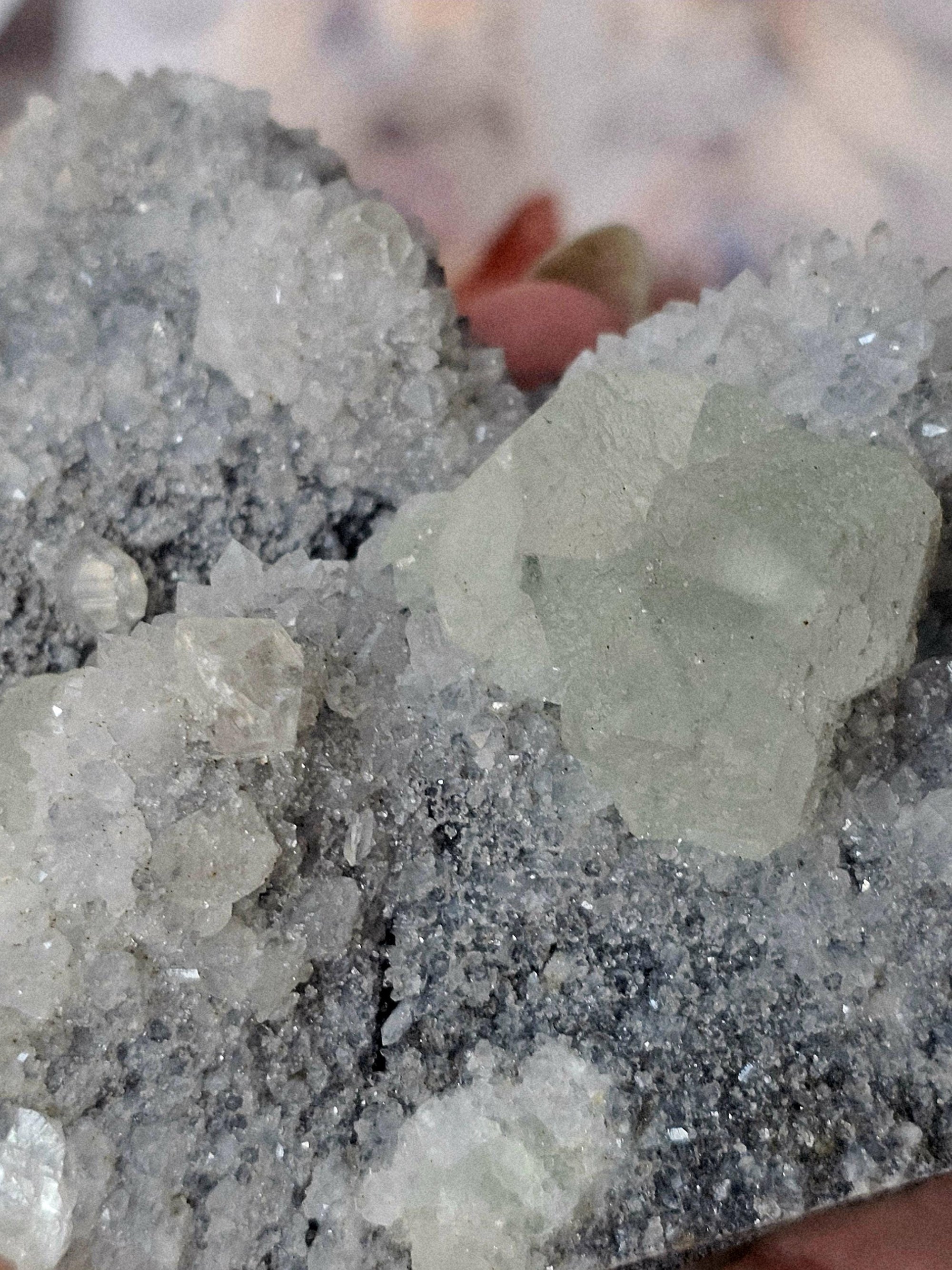 Fluorite Specimen, Fujian Province,  Crystal Specimen  Fluorite and Chrysanthemum Quartz