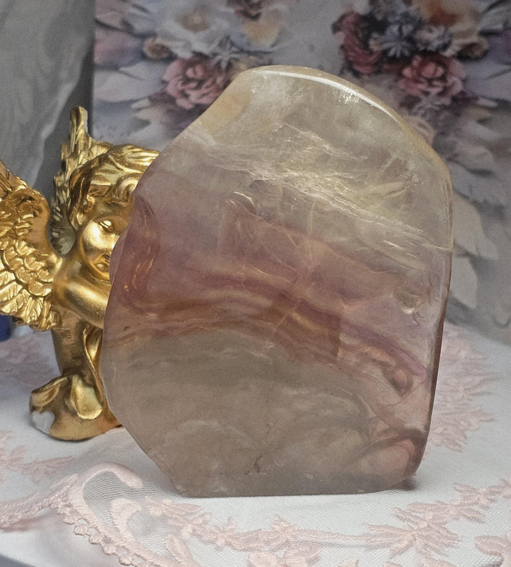 Rainbow Fluorite Horse Sculpture, Handmade Crystal Figurine