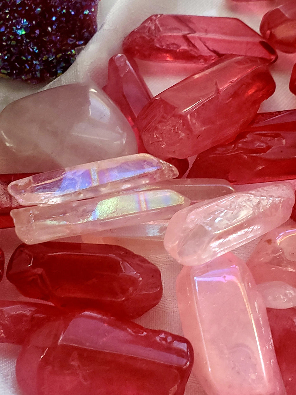 Aura Clear Quartz Points ,Aura Crystal, Crystal, Crystals