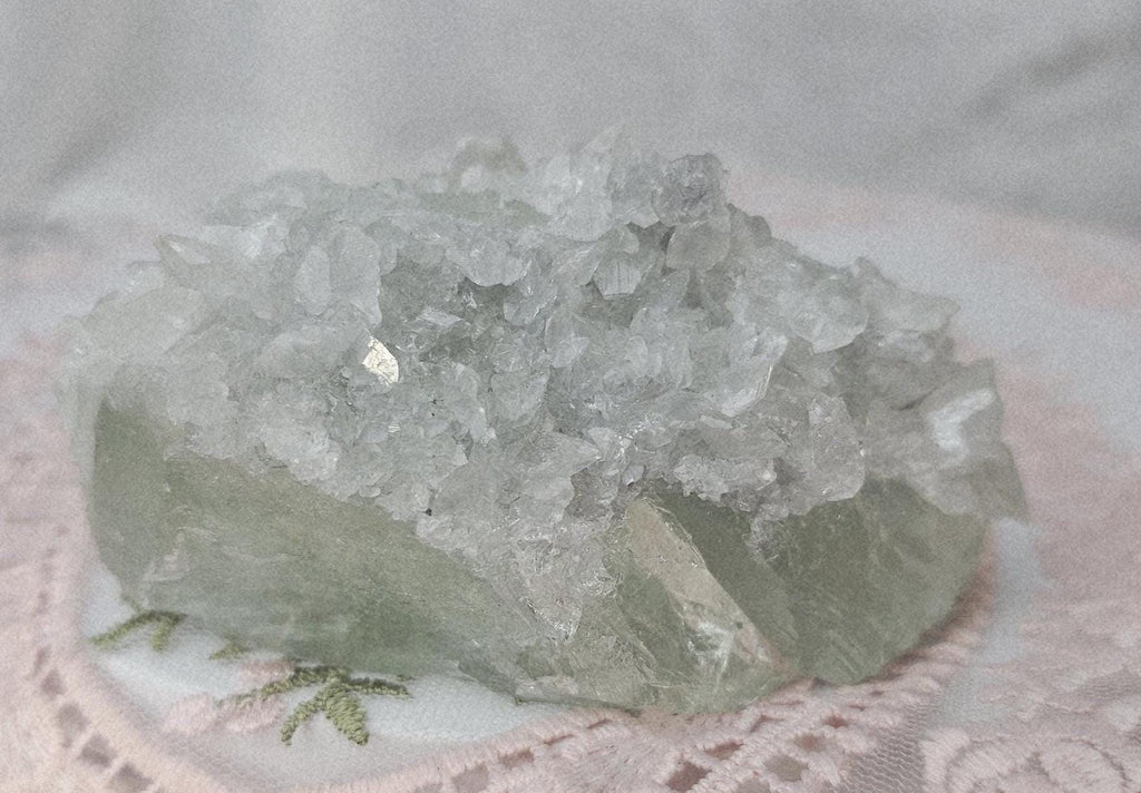 Fujian Fluorite Specimen, Rainbow Calcite Crystals, Lucky Home Decor