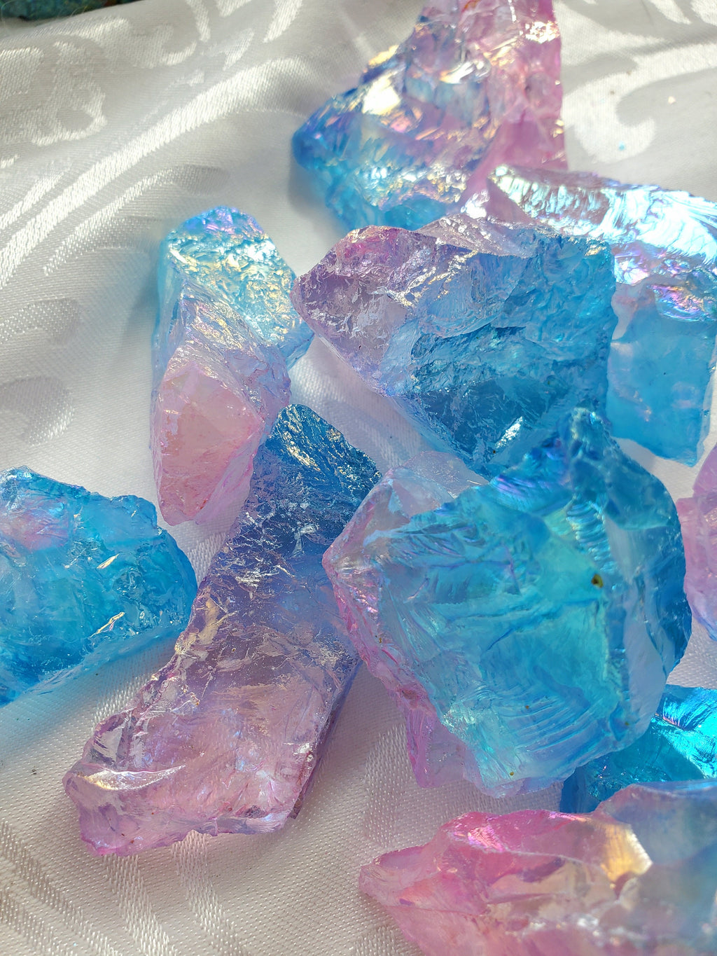 Lg Aura Clear Quartz Raw Stones, Aura Clear Quartz, Crystal, Crystals