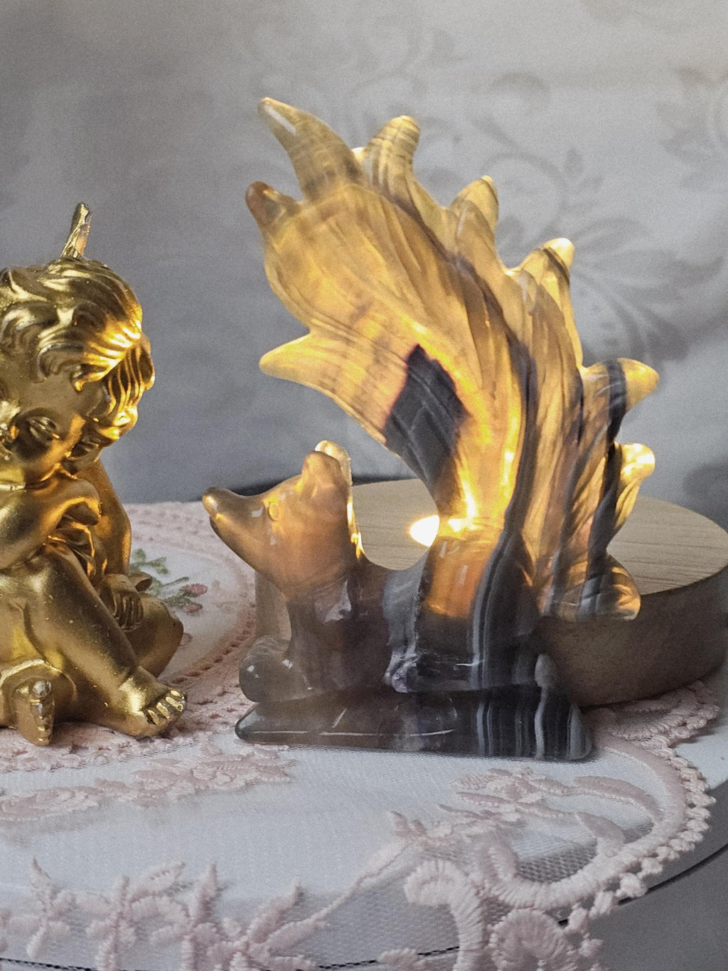 Kitsune, 9 Tail Fox, Crystal,Gifts, Gift for Her