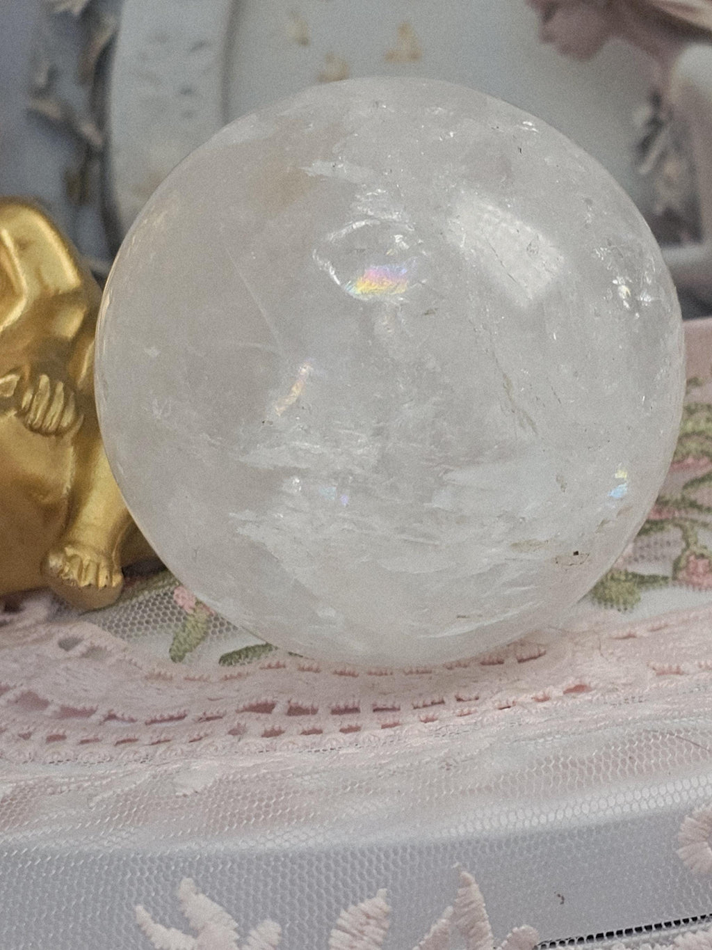 Clear Quartz Sphere, Crystal Ball, Crystals, Gift for Her