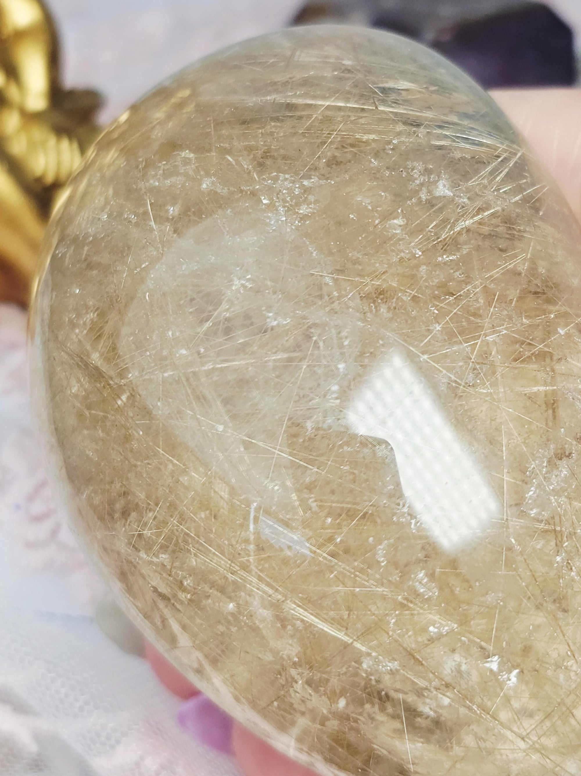 Rutilated Gold Crystal, Crystal Healing, Gift, Metaphysical Crystals, Healings Stone