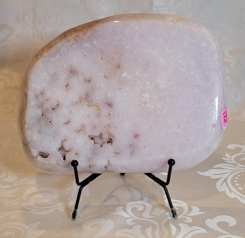 LG Pink Amethyst Bowl with Purple Amethyst, Handmade Bowl, Bowl, Crystal Bowl