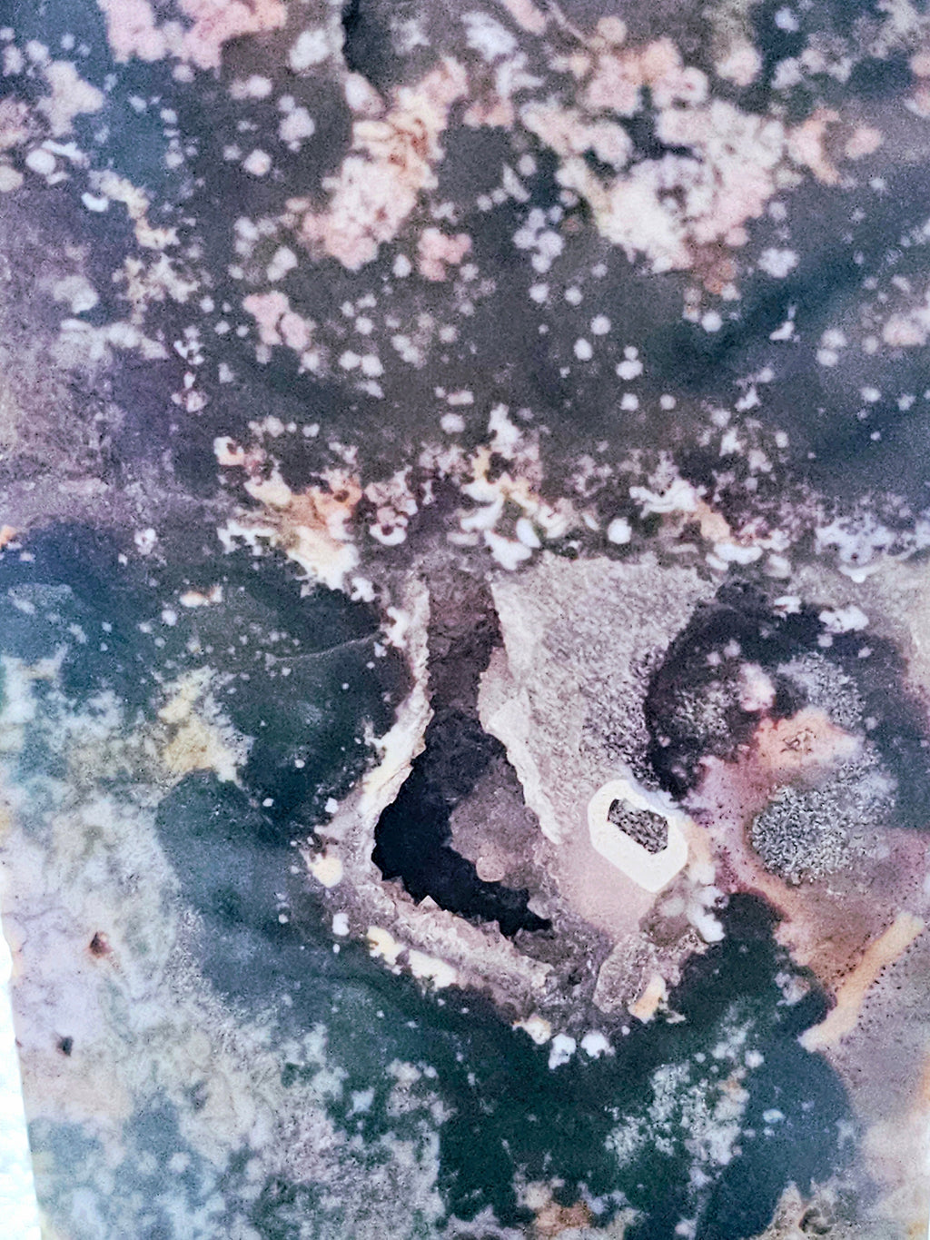 2lb 7oz Rare Colorful Druzy Ocean Jasper Tower, Big Druzy Tower