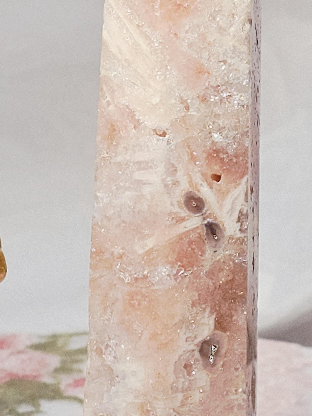 Pink Amethyst Tower with Druzy Tower, Crystal Tower ,Gift