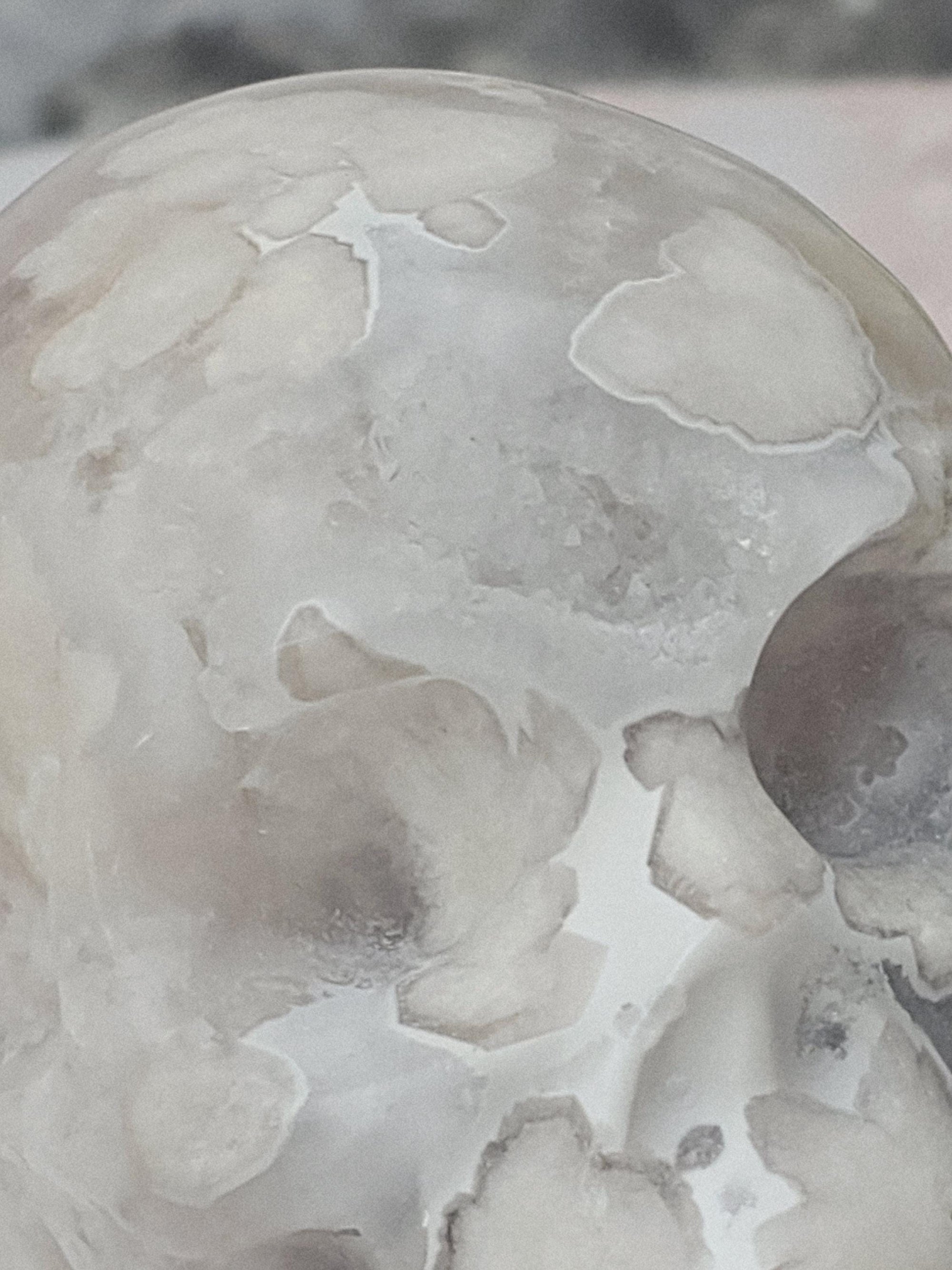 Flower Agate Skull  / Cherry Blossom / High Quality / Crystal Energy / Chakra Stone / Crystal Healing / Meditation Stone