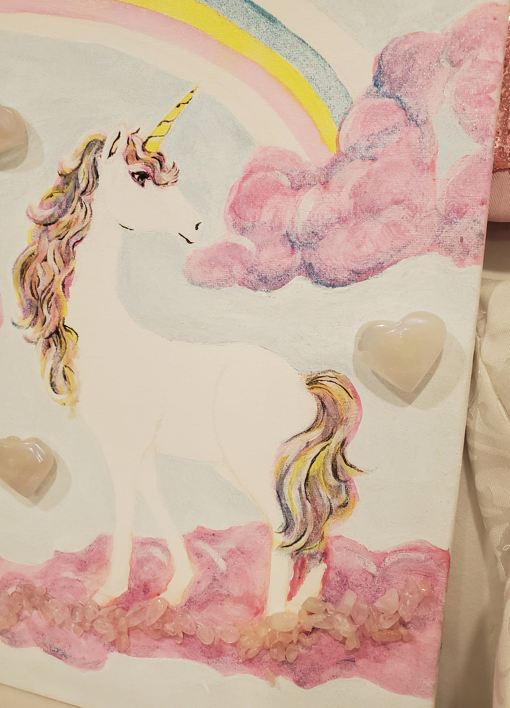 Unicorn Crystal Painting, Original Painting,Gift