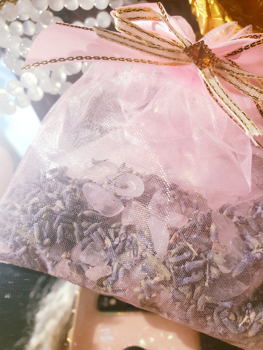 Love Sachet, Self Love, Self Care, Love Drawing, Calming, Crystal Healing Sachet, Reiki, Mojo, Hippie, Boho, Lavender Sachet,