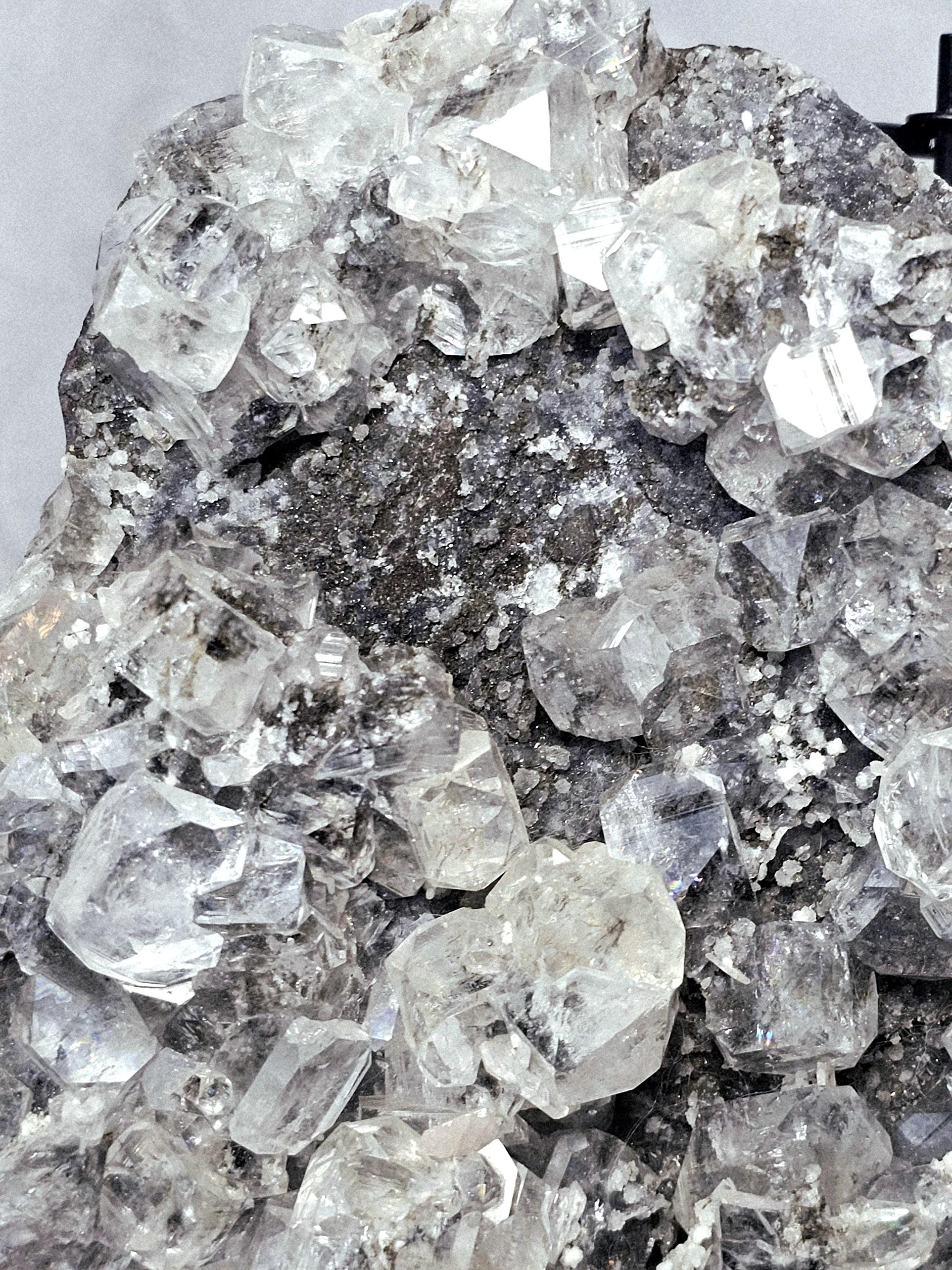 Black Diamond Apophyllite with Stillbite, Healing Crystal Specimen