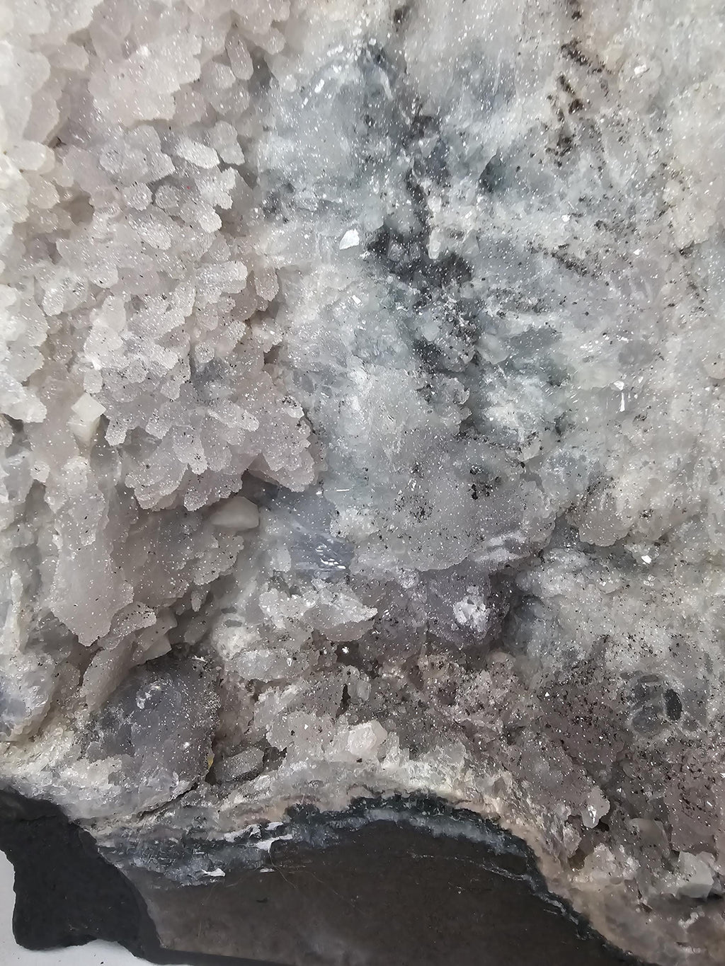 32 lb Rare Amethyst Cathedral with Sugar, Calcite Cubes, Flowers