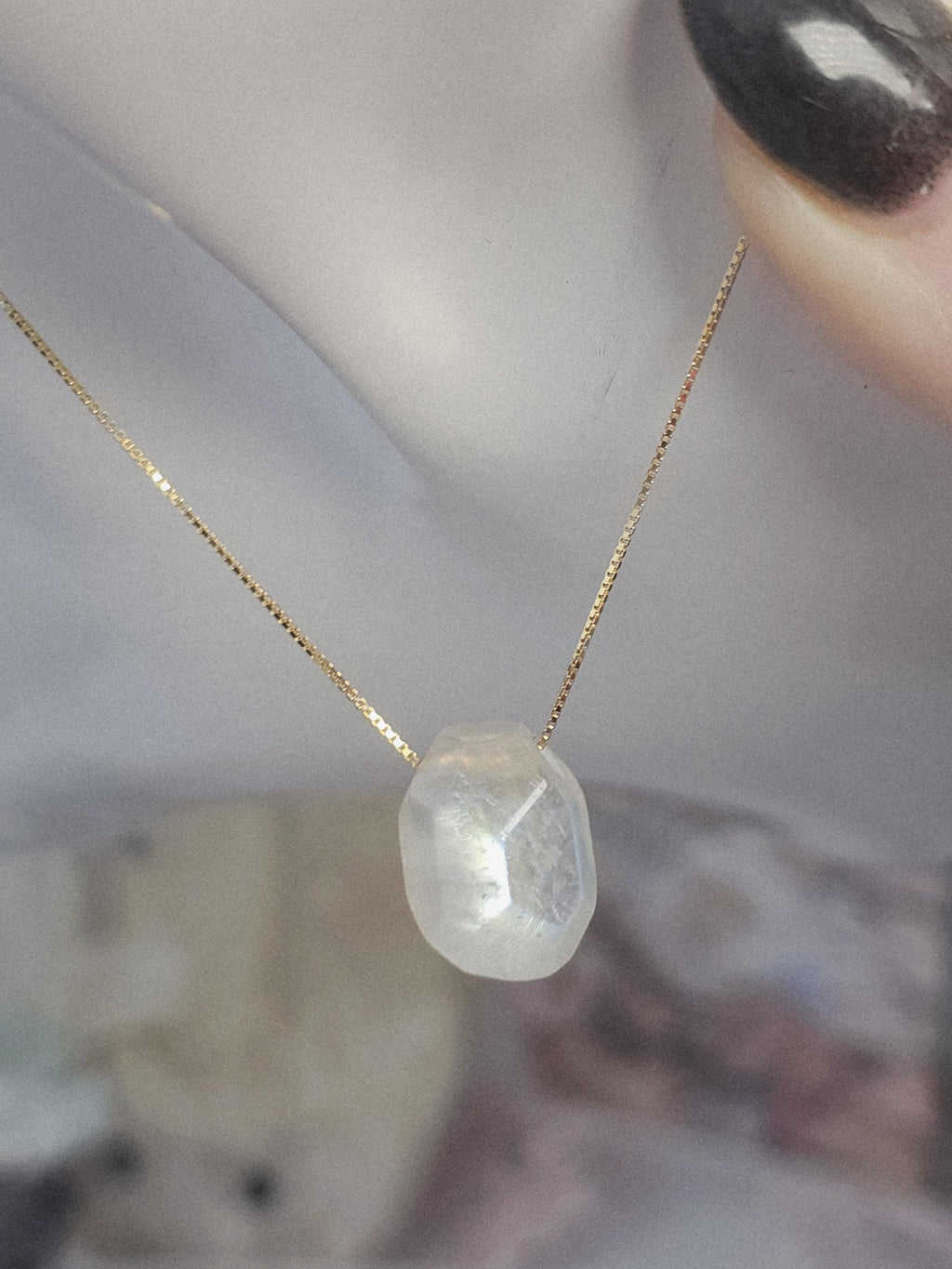 Handmade Moonstone Necklace, Zodiac Jewelry