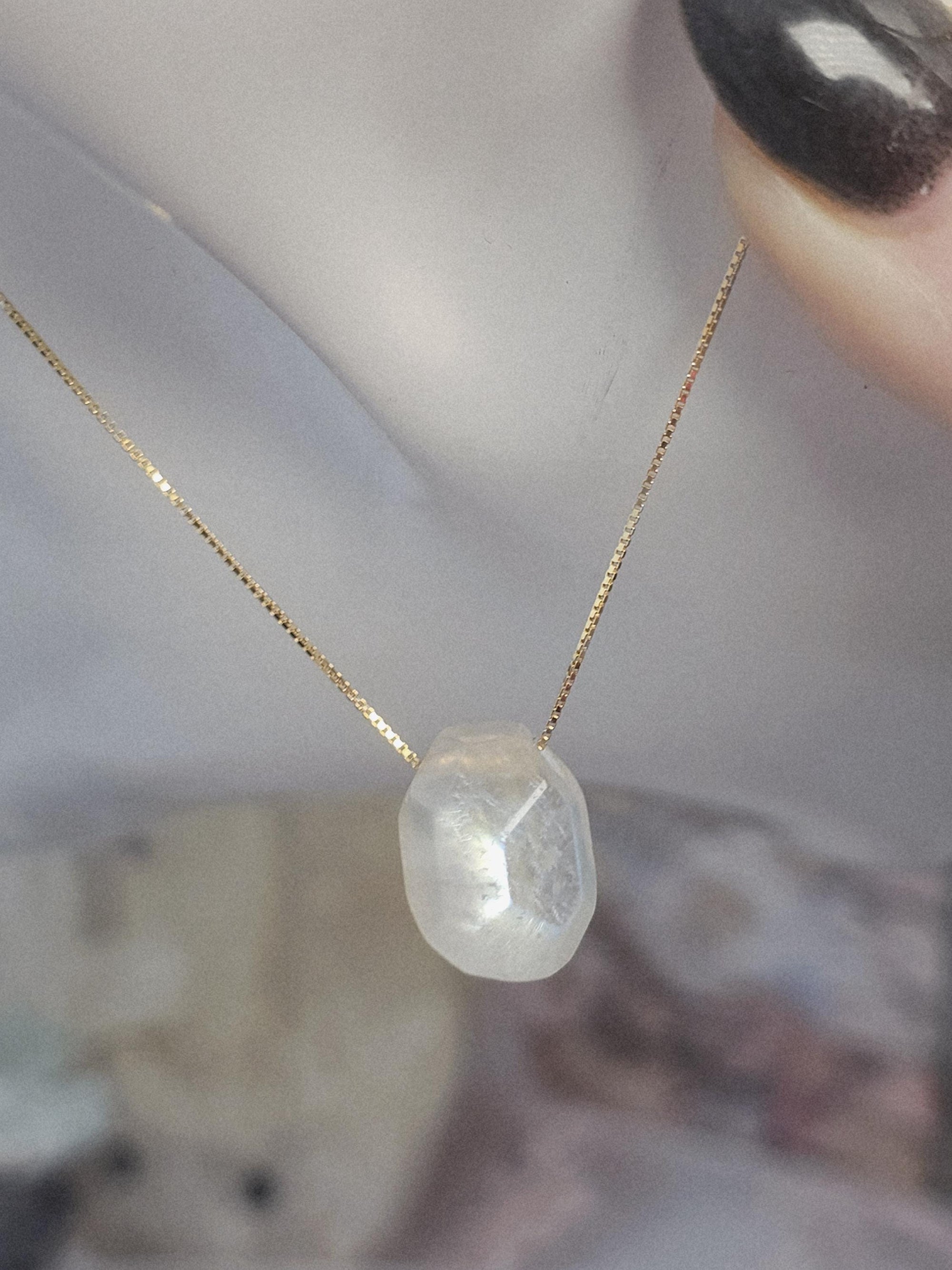 Handmade Moonstone Necklace, Zodiac Jewelry