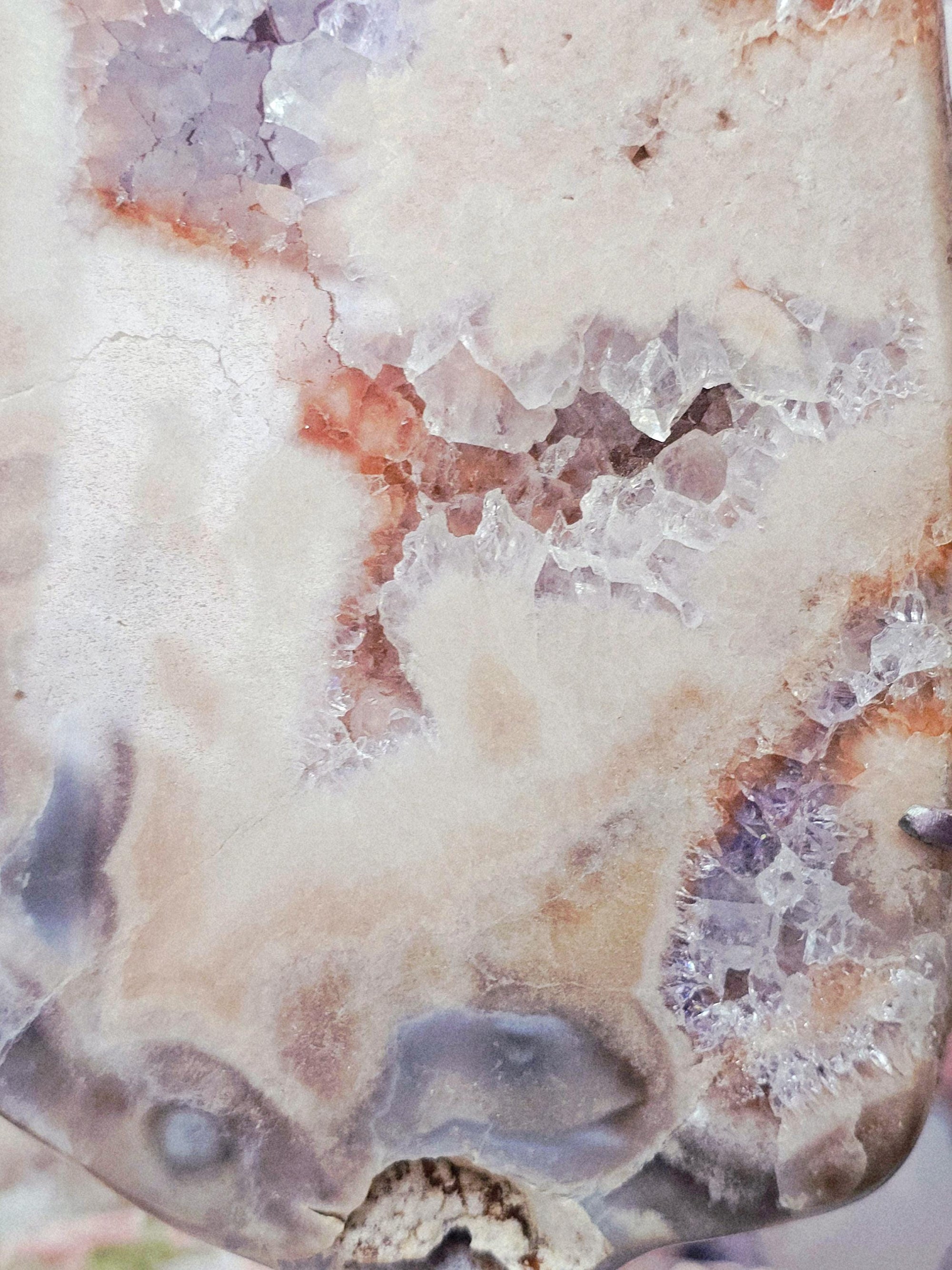 Pink Amethyst Slab 3 lbs, Calming Crystal, Gift, Statement Piece,  Shabby Chic
