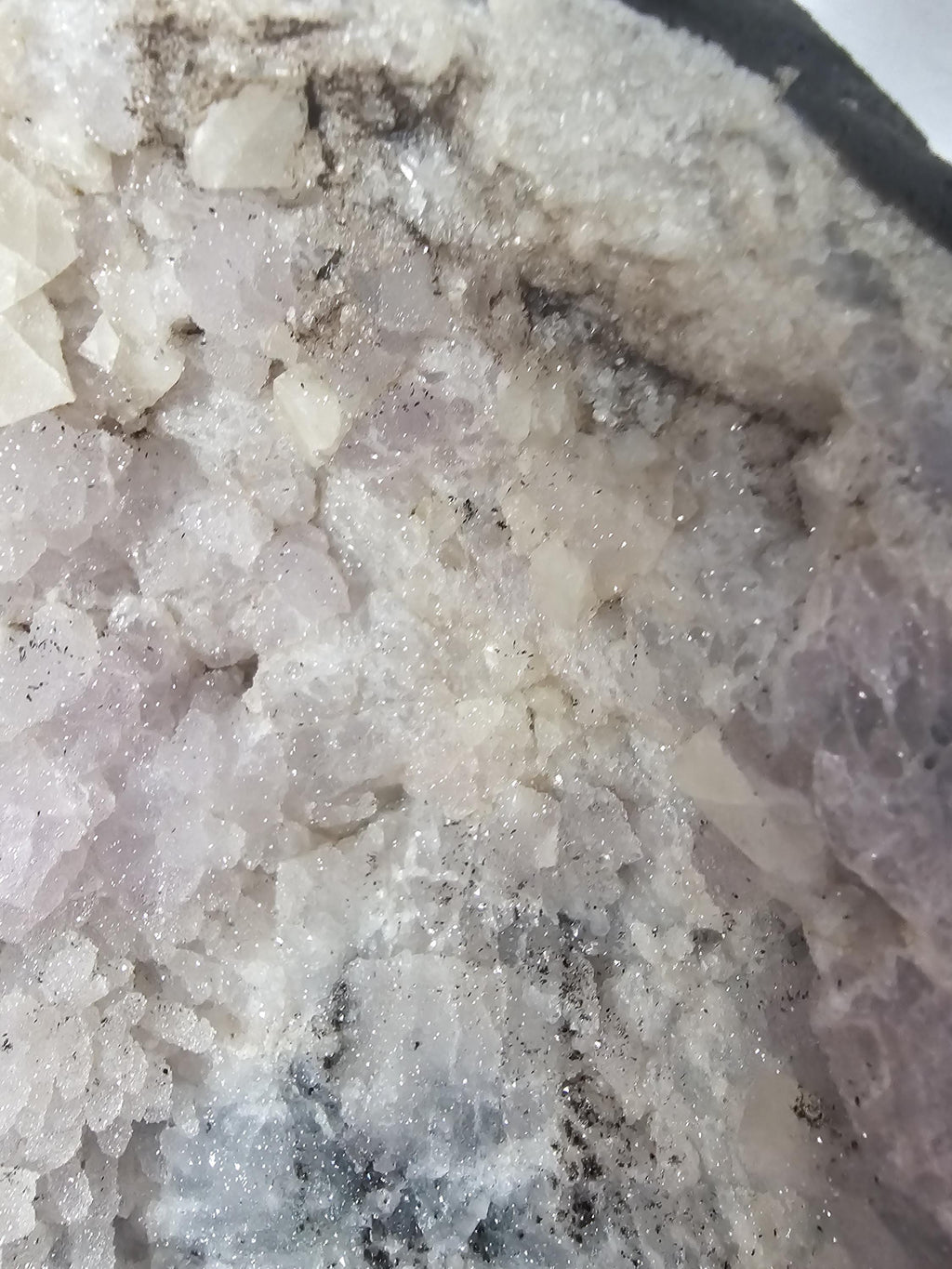 32 lb Rare Amethyst Cathedral with Sugar, Calcite Cubes, Flowers