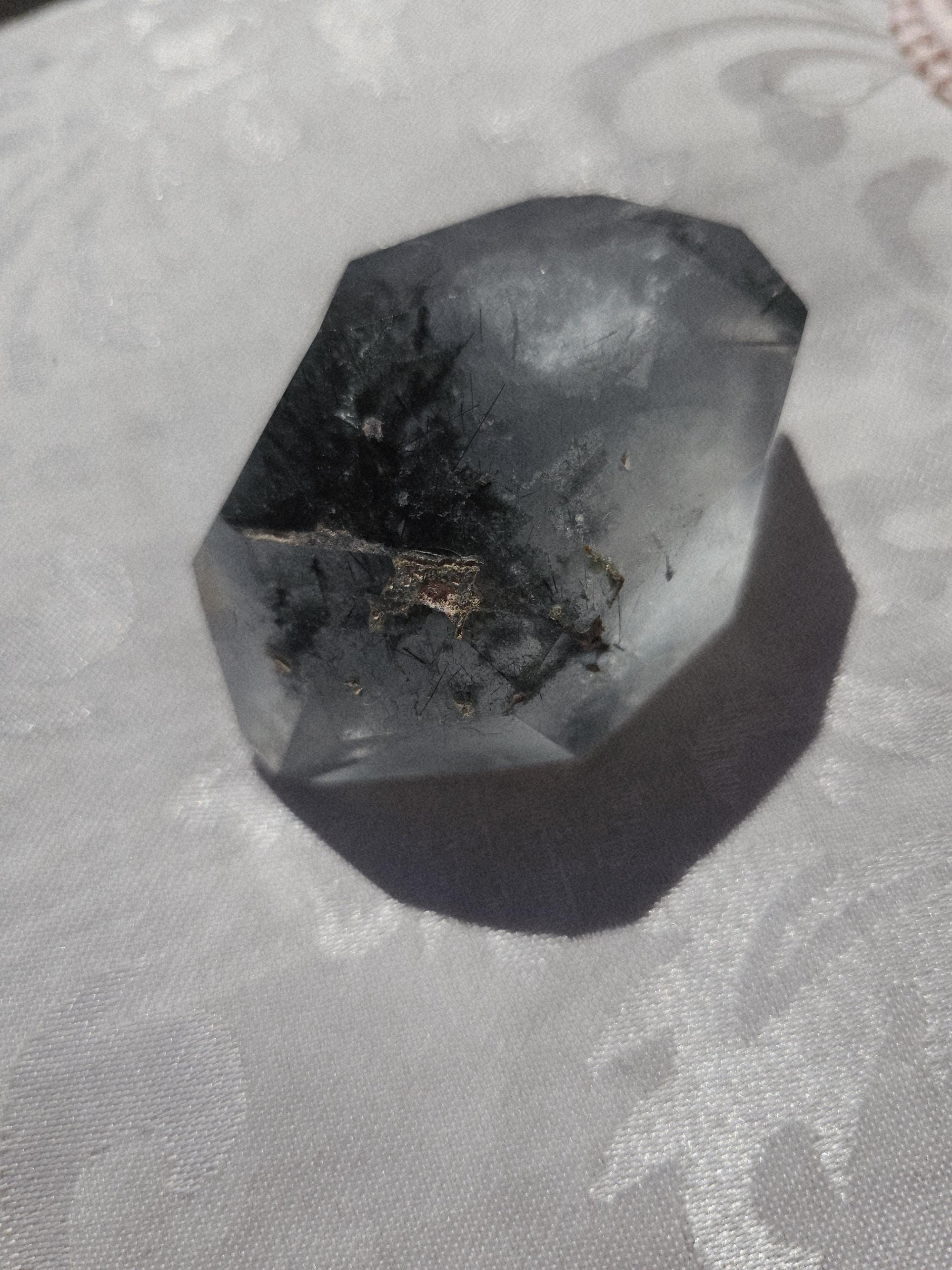 Blue Tara Quartz and Tourmaline , Rutilated Quartz, Crystals, Gift for Her