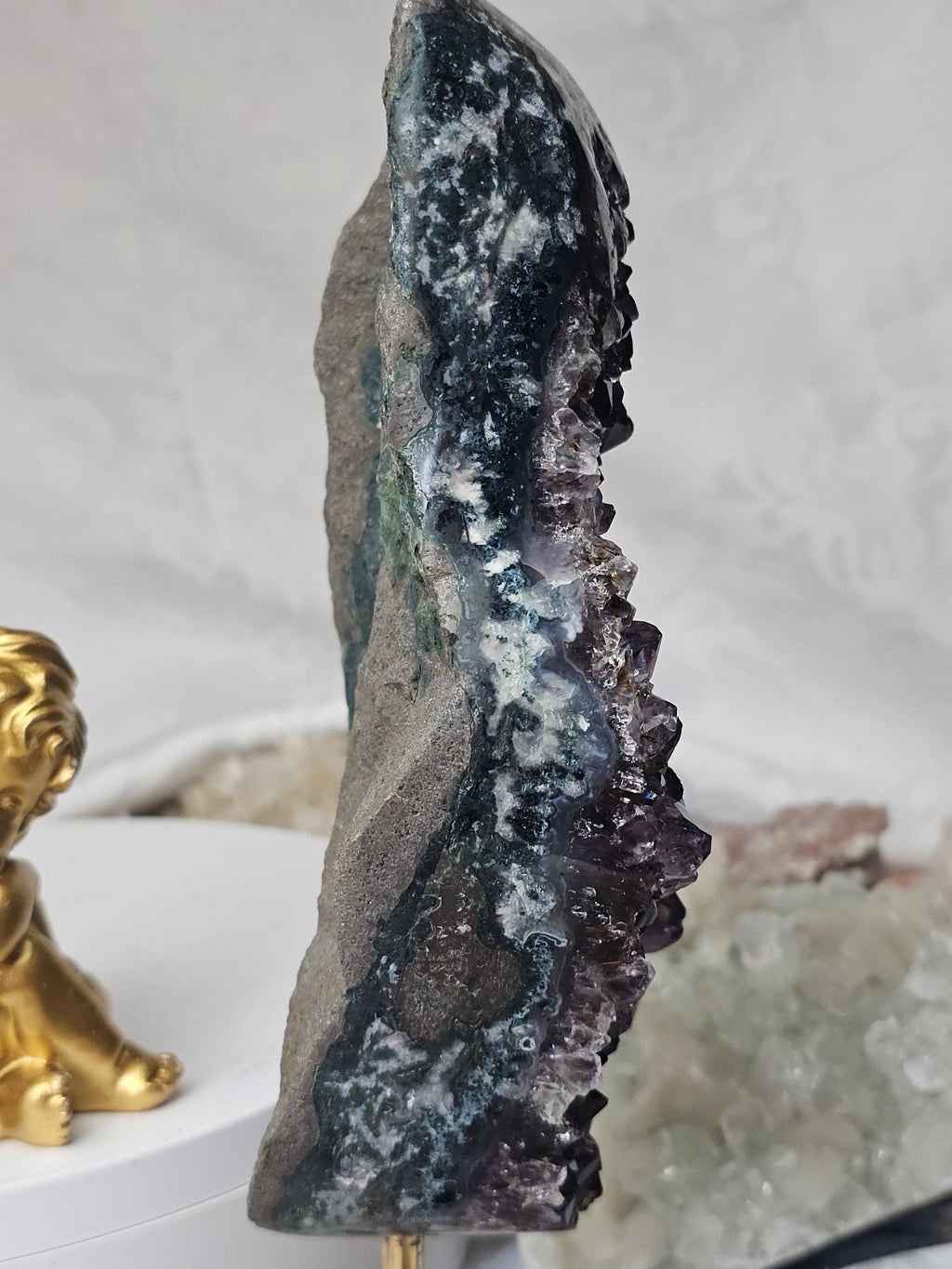 Rare Smoky Amethyst Cutbase, Amethyst, Statement Piece