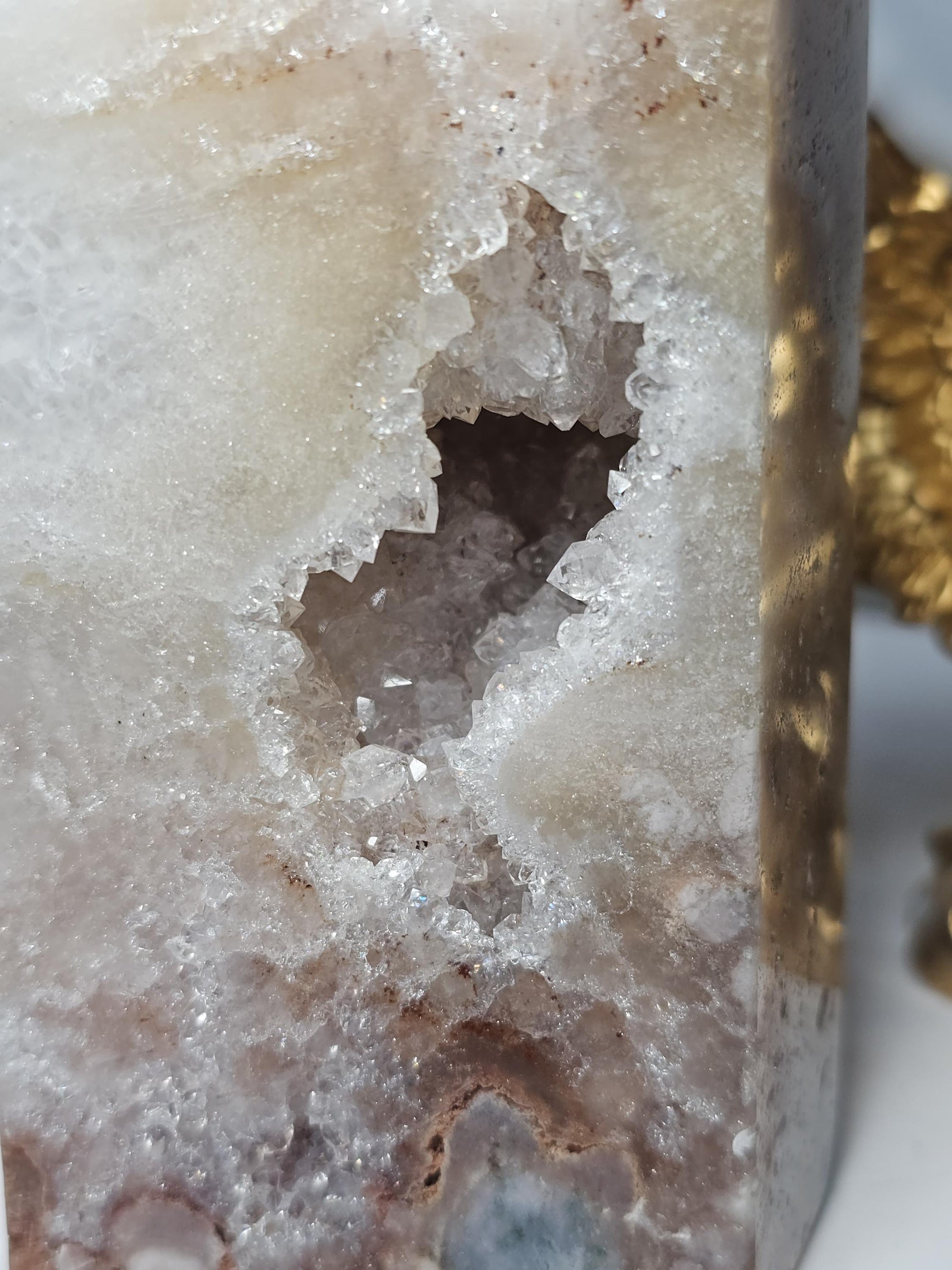 Brazilian Pink Amethyst Druzy Tower, Reiki Infused Crystal Gift