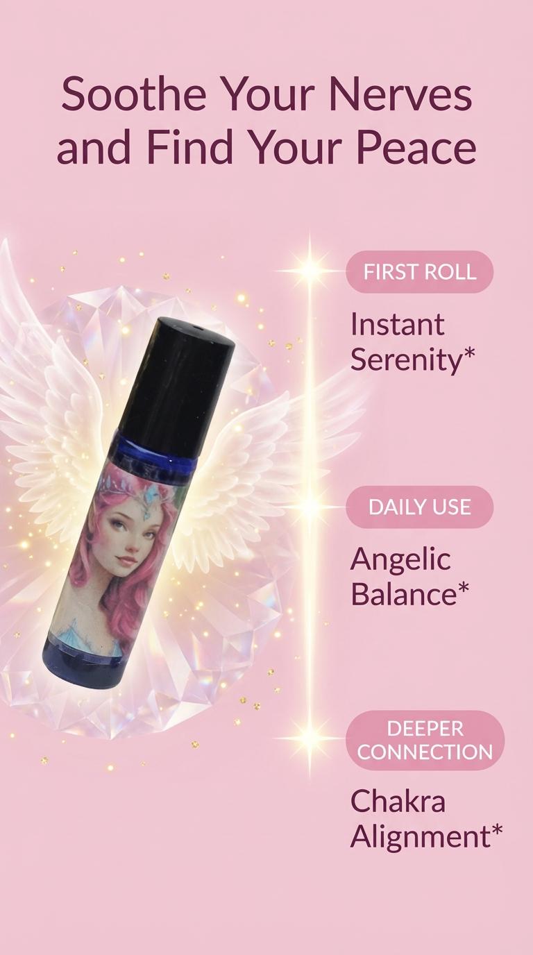 Divine Peace Crystal Oil, Angelic Essential Oils, Chakra Healing