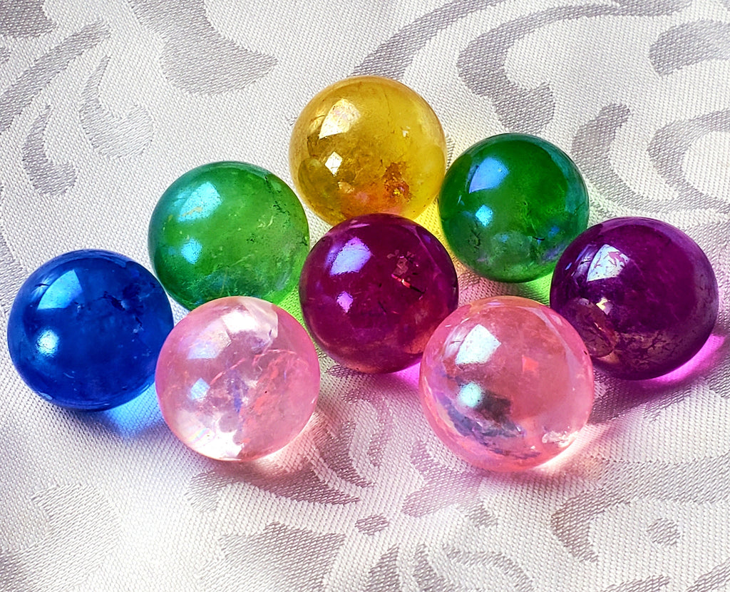 Angel Aura Quartz Crystal Sphere | Aura Quartz Sphere