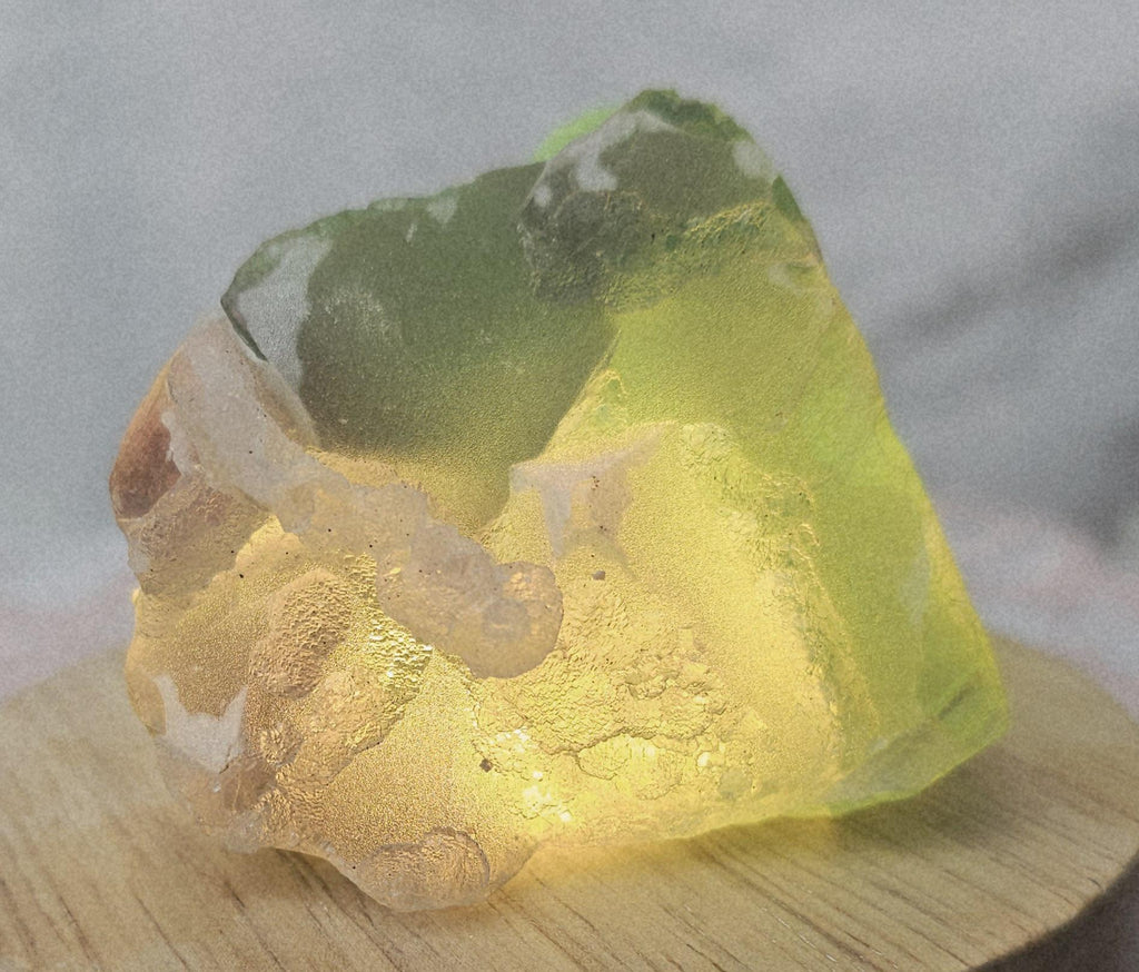 Fujian Fluorite Specimen, Green and Purple Crystal with Calcite