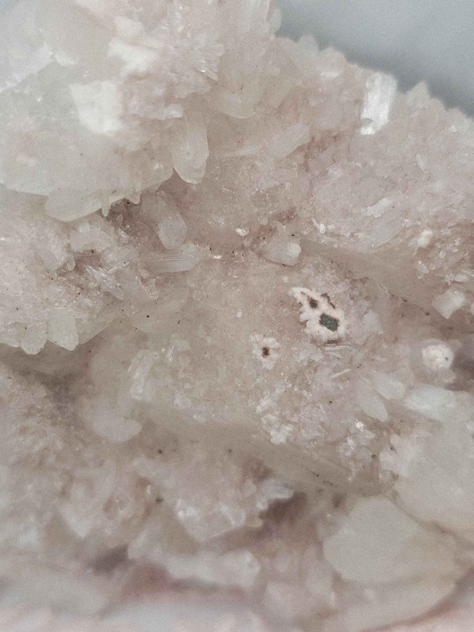 RARE Pink Sugar Apophyllite with Stillbite from India , Apophyllite, Crystal, Crystal