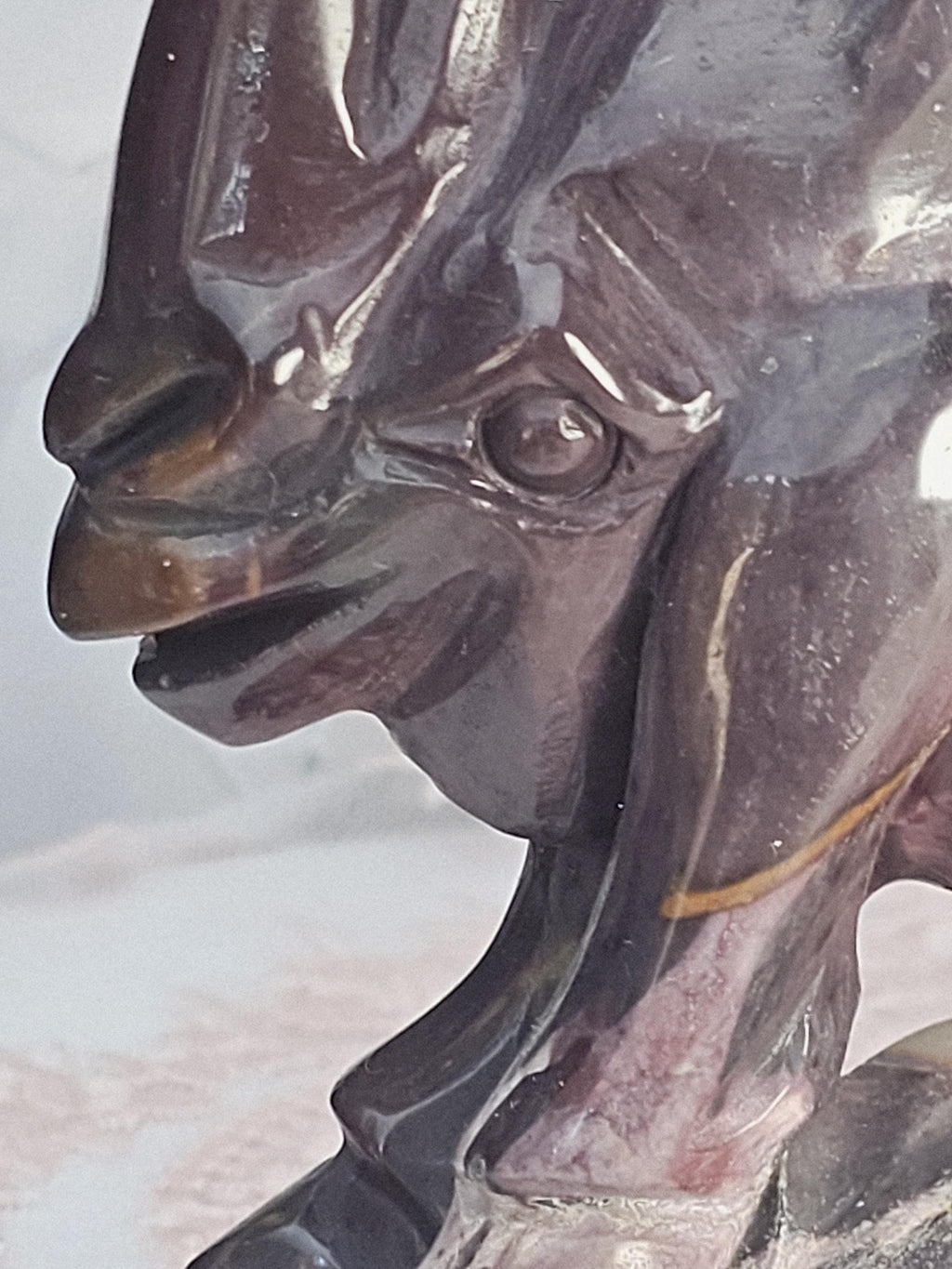 Mookaite Rhino Sculpture, Mookaite Jasper,  Australian Crystal, Chakra Stone