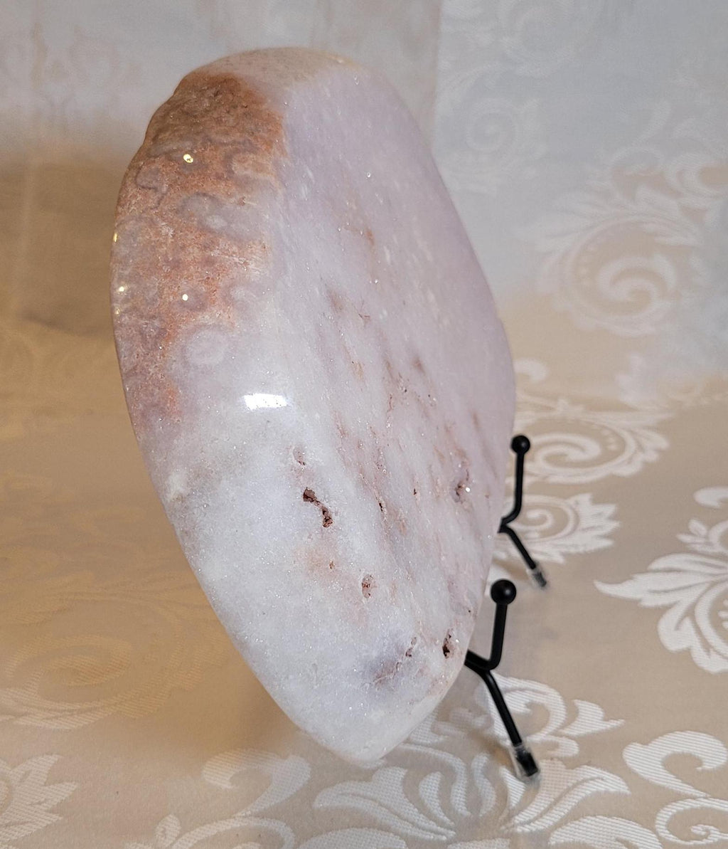 LG Pink Amethyst Bowl with Purple Amethyst, Handmade Bowl, Bowl, Crystal Bowl