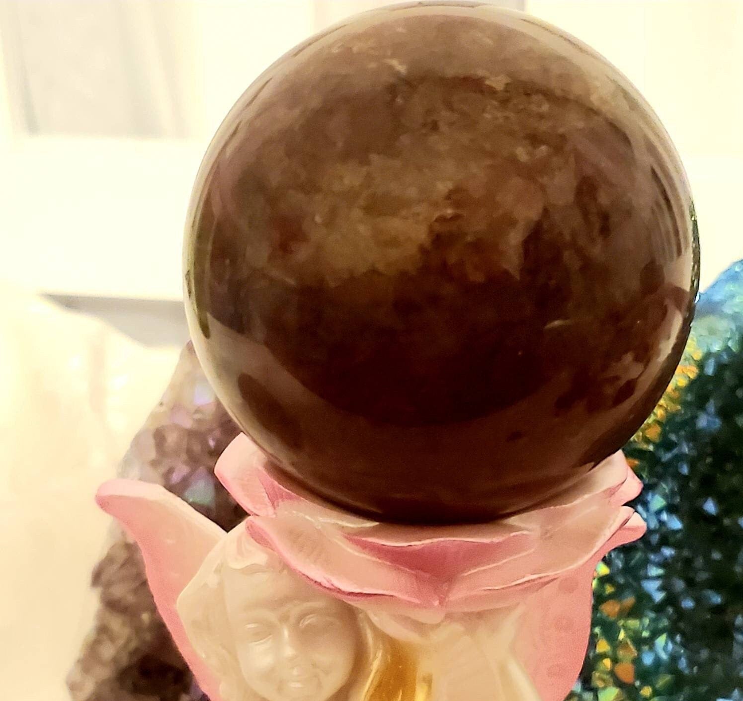 Ocean Jasper Crystal Ball, 368 gm Crystal, Crystals, Crystal Sphere, Gift