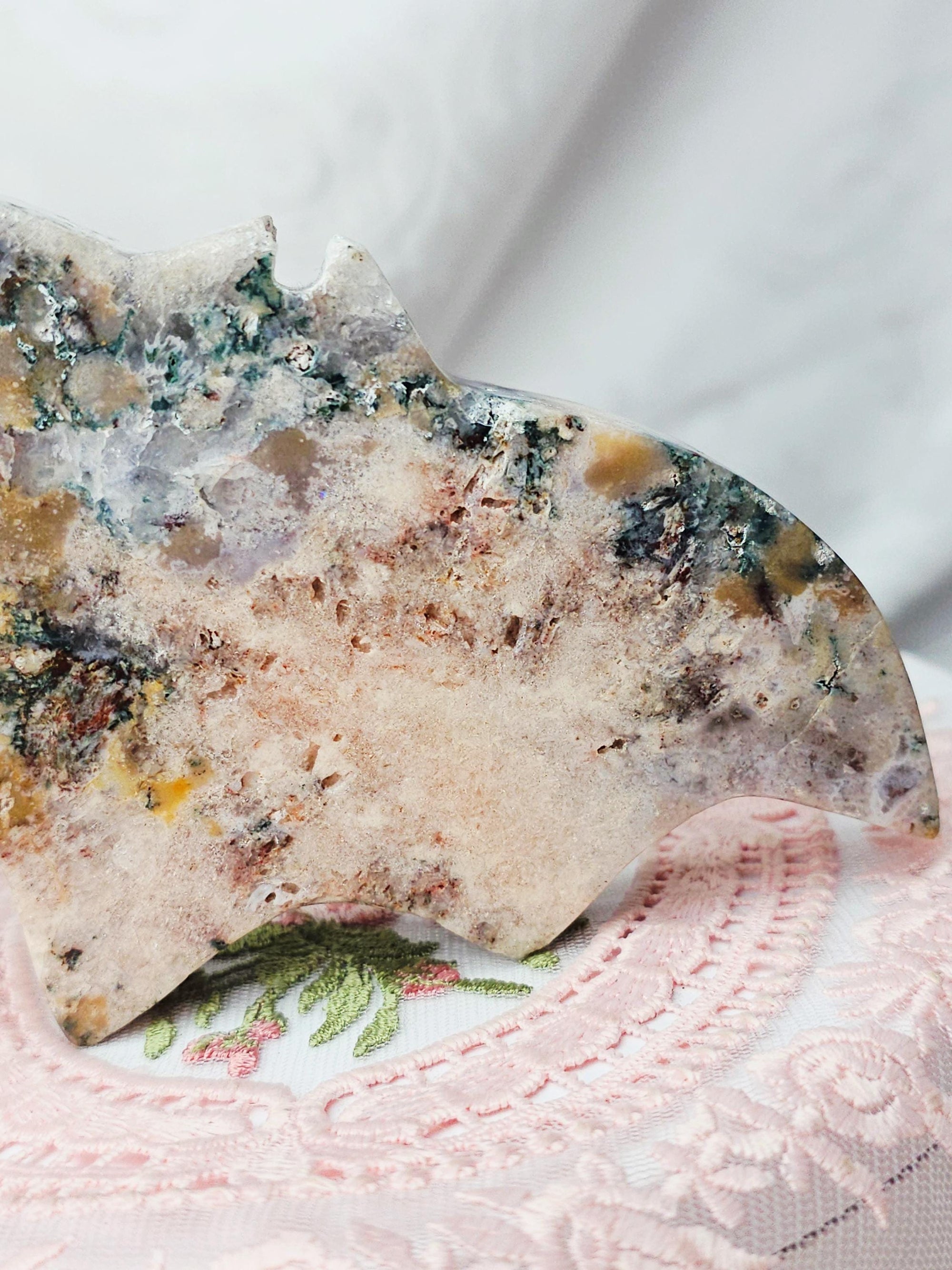 Pink Amethyst Bat, Druzy Bat, Crystal ,Gift, Bat Sculpture