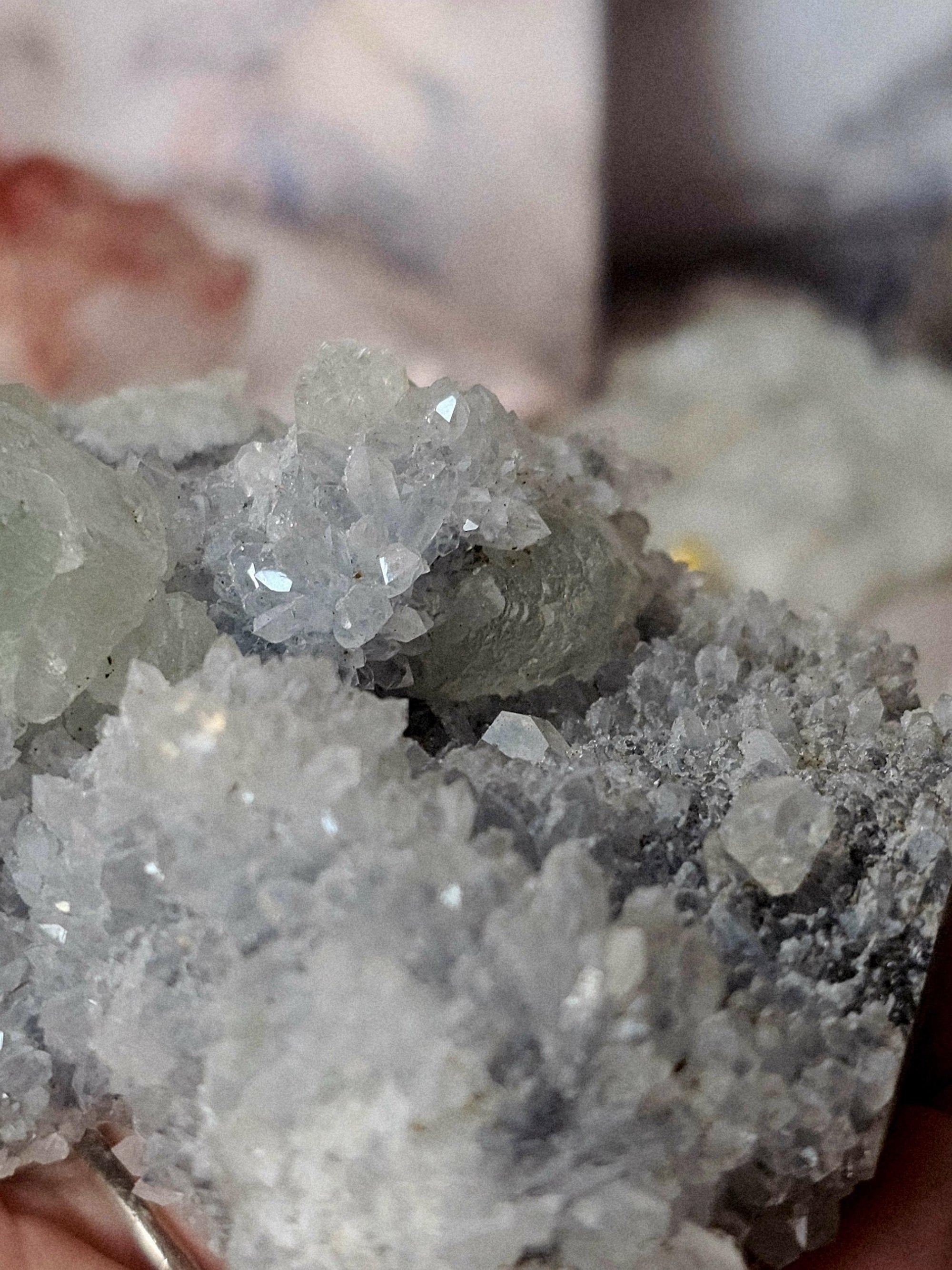 Fluorite Specimen, Fujian Province,  Crystal Specimen  Fluorite and Chrysanthemum Quartz