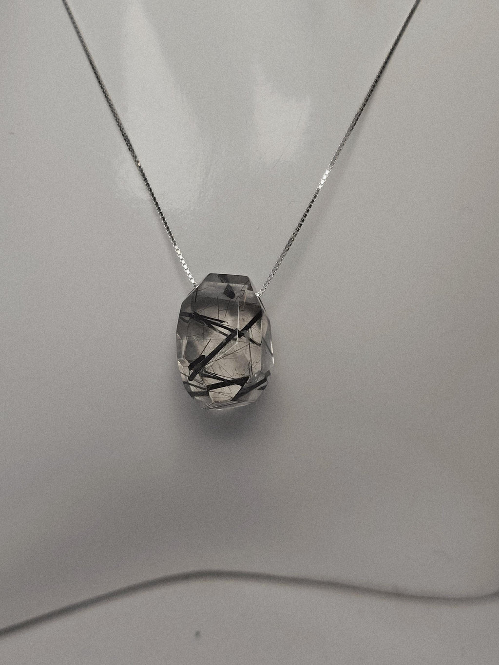 Rutilated Handmade Necklace, 925 Silver Or Gold Chain