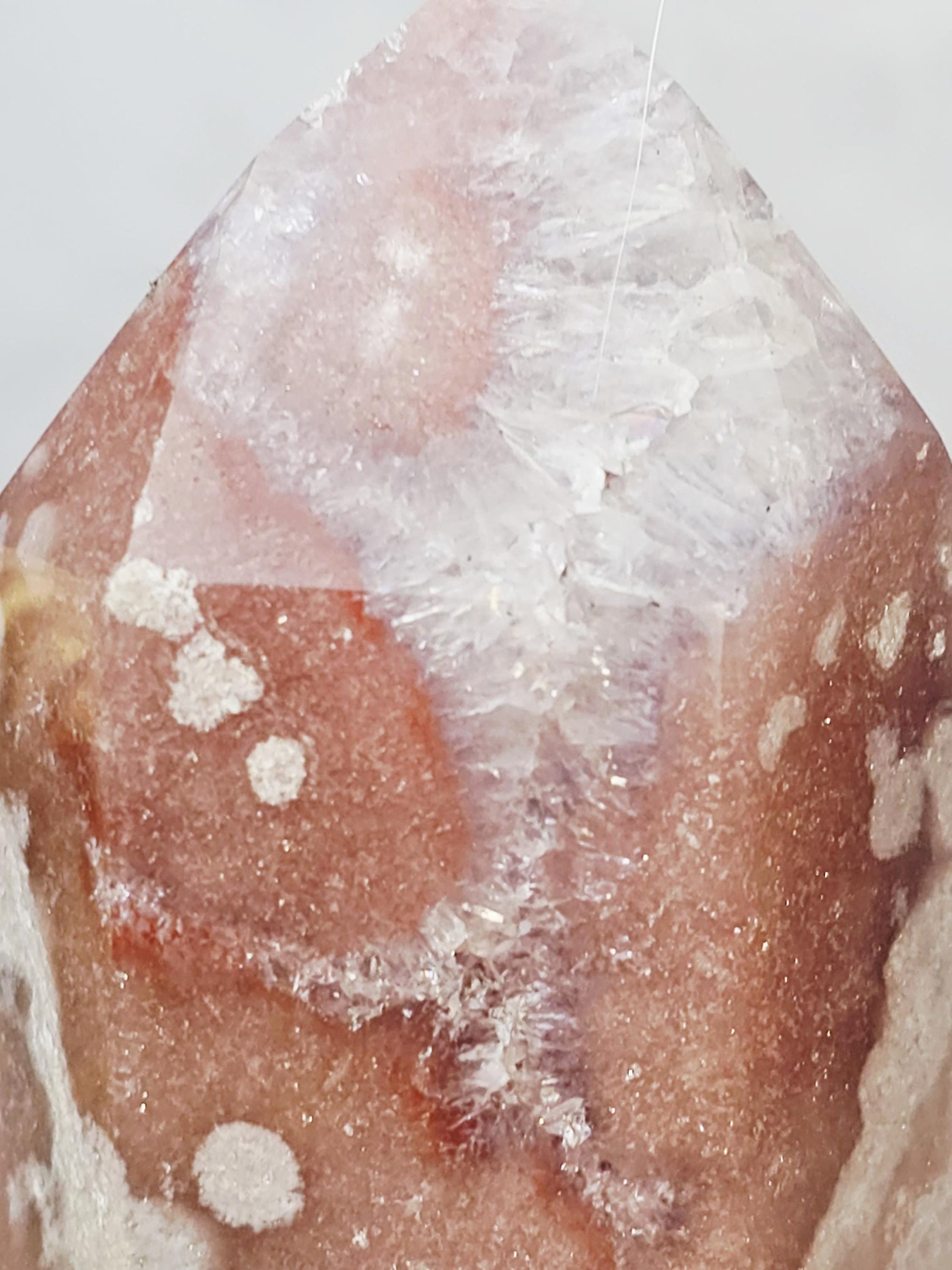 Pink Amethyst Tower with Golden Healer Druzy Tower, Crystal Tower ,Gift