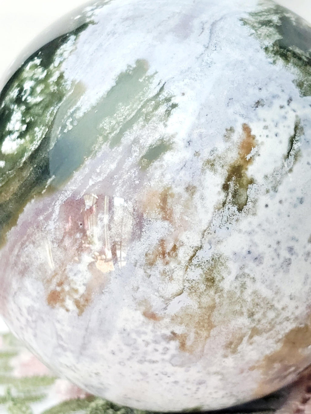 Rare Colorful Druzy Ocean Jasper Sphere, Ocean Jasper, Crystal Sphere