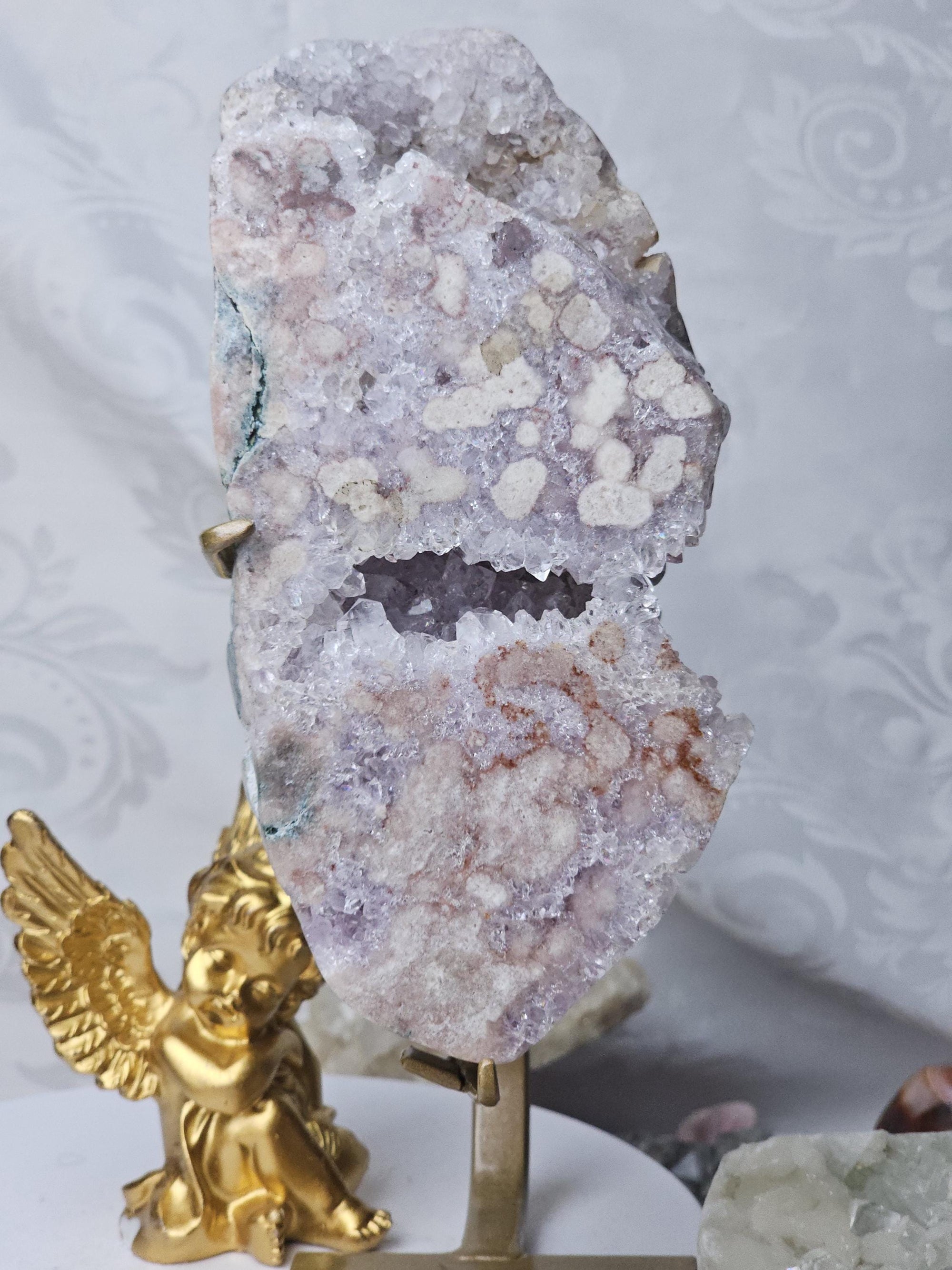 2.5 lb LG Pink Amethyst Slab, Pink Amethyst, Gift, Statement Piece