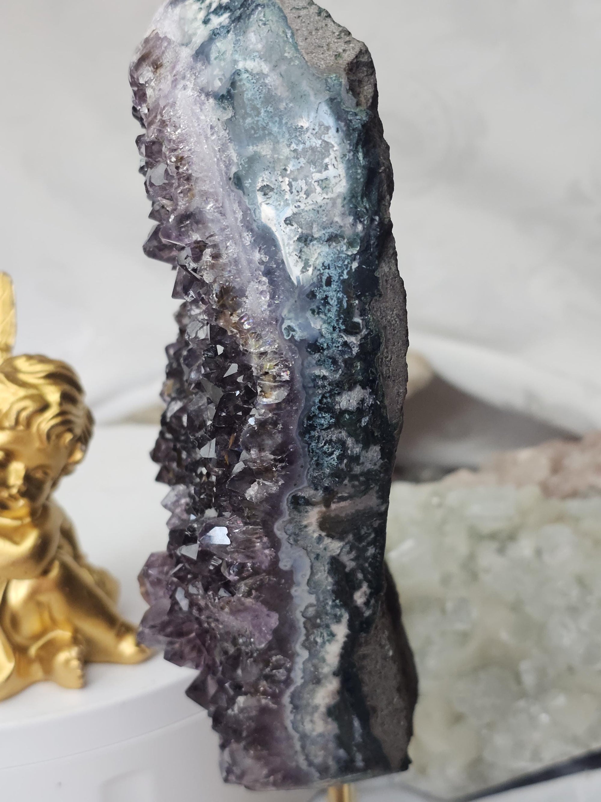Rare Smoky Amethyst Cutbase, Amethyst, Statement Piece