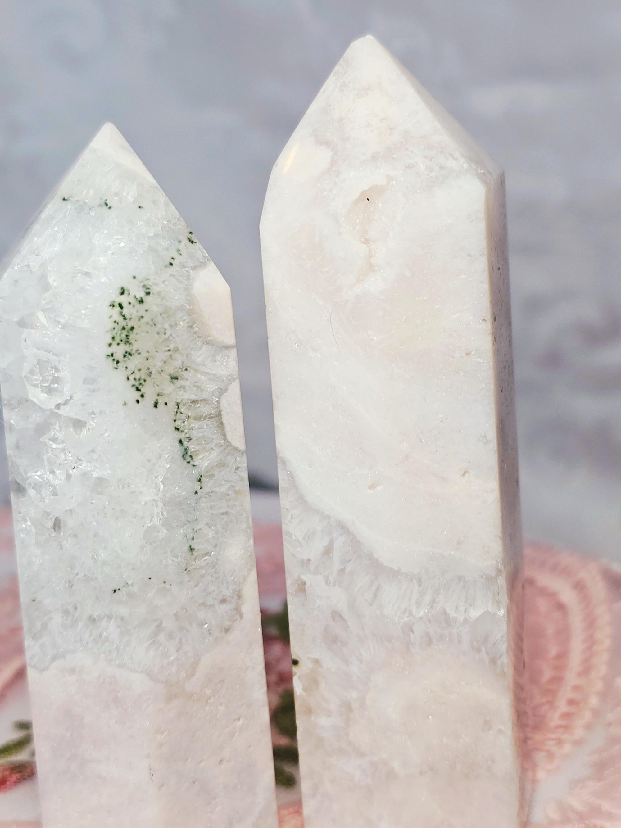 Pink Amethyst Tower, Druzy Tower, Crystal Tower ,Gift