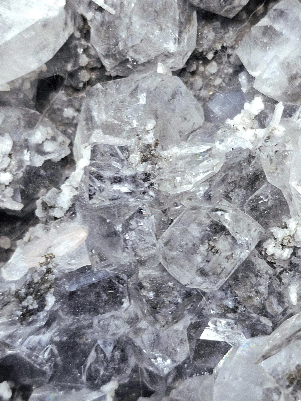 Black Diamond Apophyllite with Stillbite, Healing Crystal Specimen