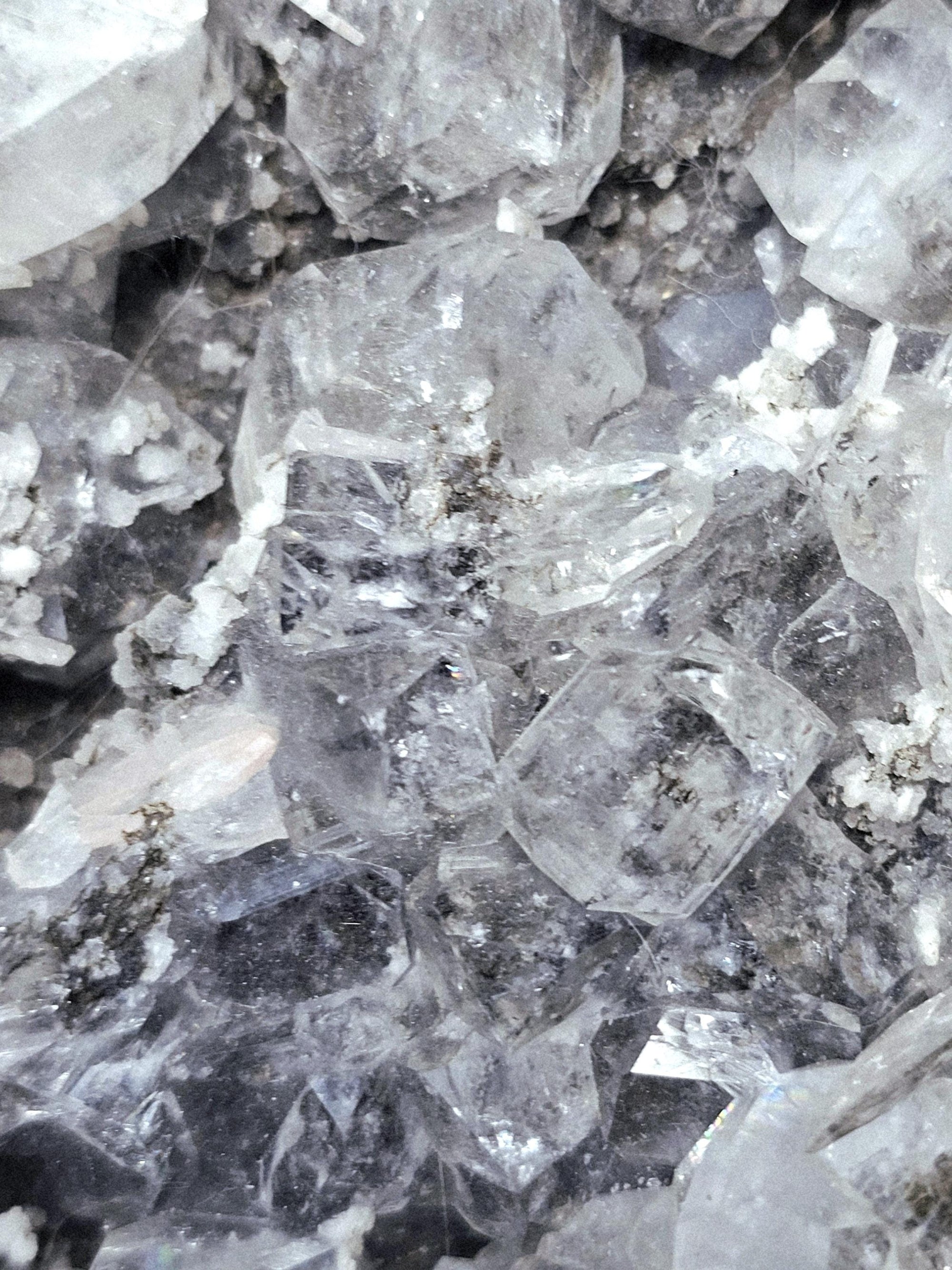 Black Diamond Apophyllite with Stillbite, Healing Crystal Specimen