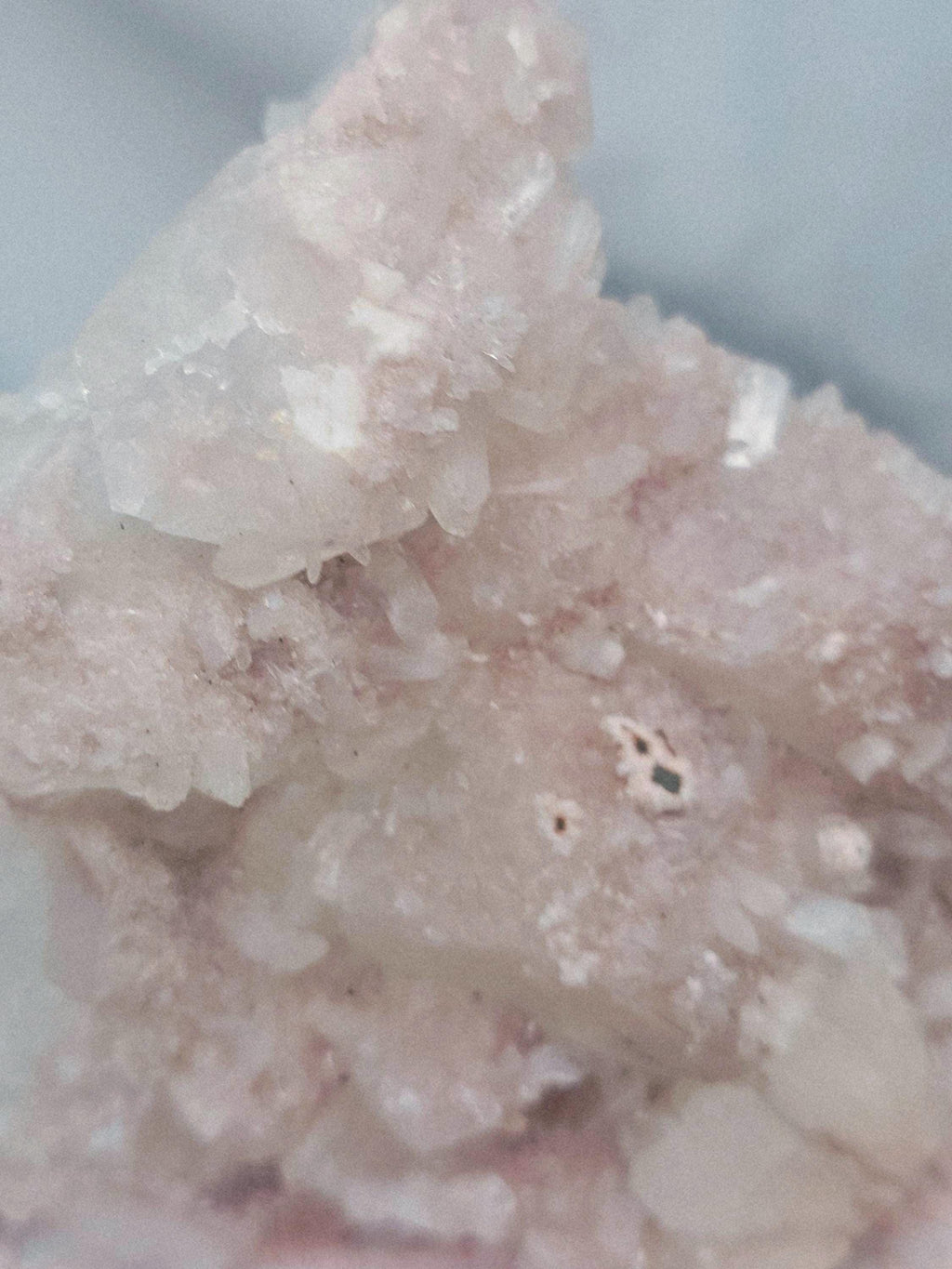 RARE Pink Sugar Apophyllite with Stillbite from India , Apophyllite, Crystal, Crystal