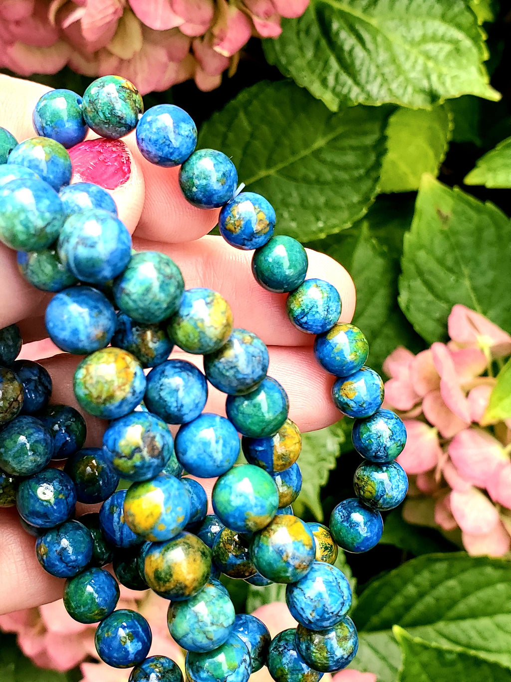 8mm beaded intention bracelet, healing jewelry - creativity, inner wisdom & concentration