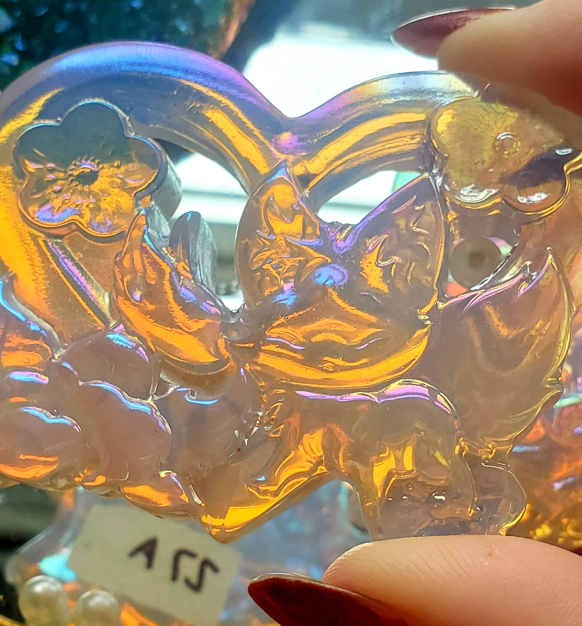 Kitsune Crystal, Angel Aura Opalite Crystal, Kitsune,Crystal