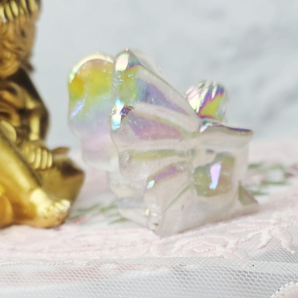 Angel Aura Clear Quartz Fairy, Healing Crystal