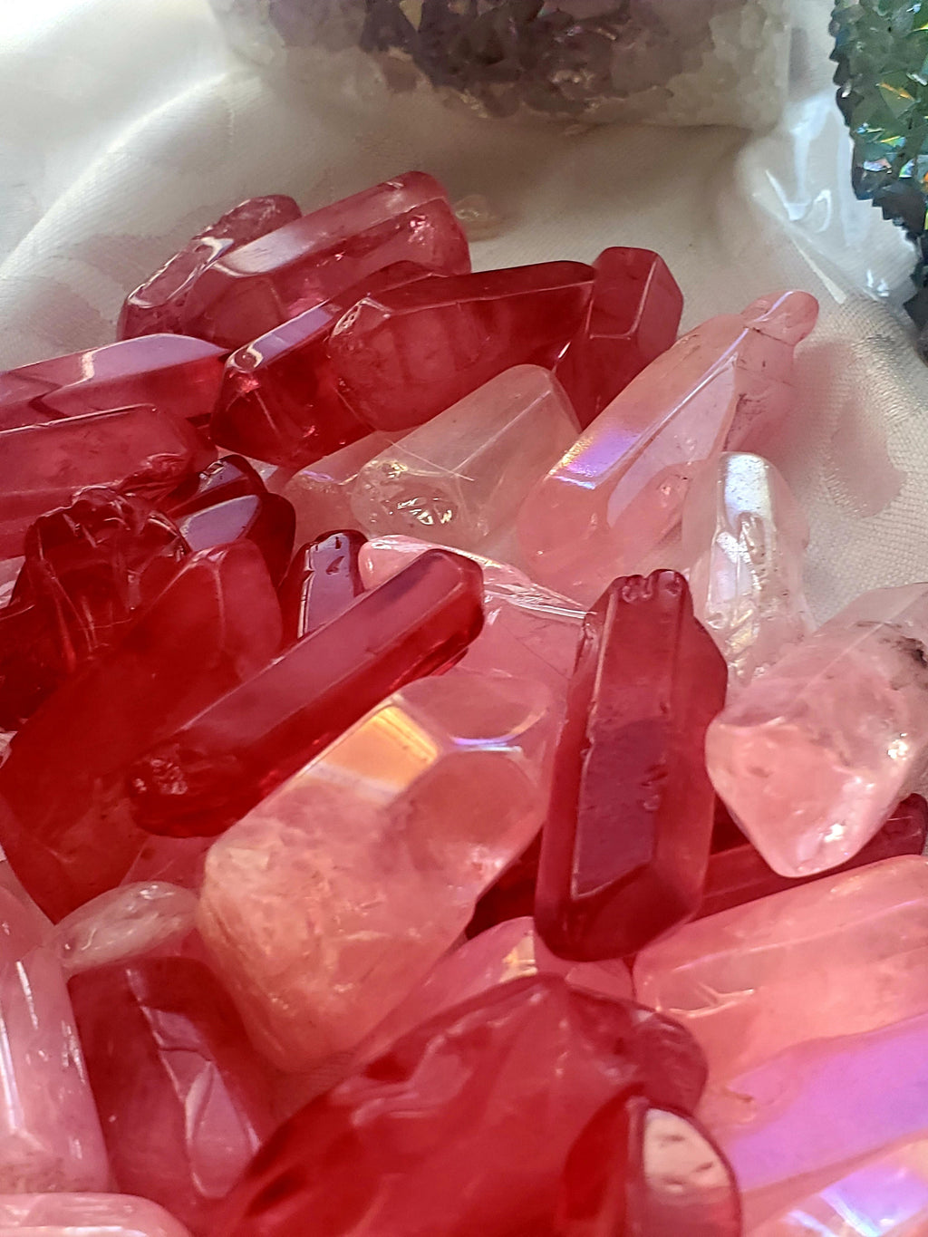 Aura Clear Quartz Points ,Aura Crystal, Crystal, Crystals