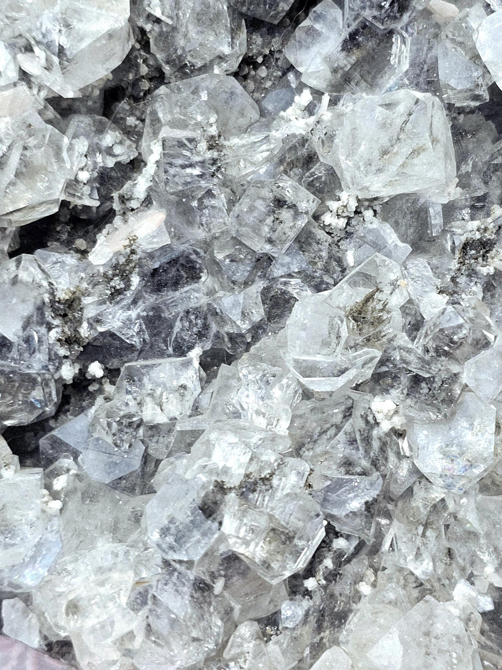 Black Diamond Apophyllite with Stillbite, Healing Crystal Specimen