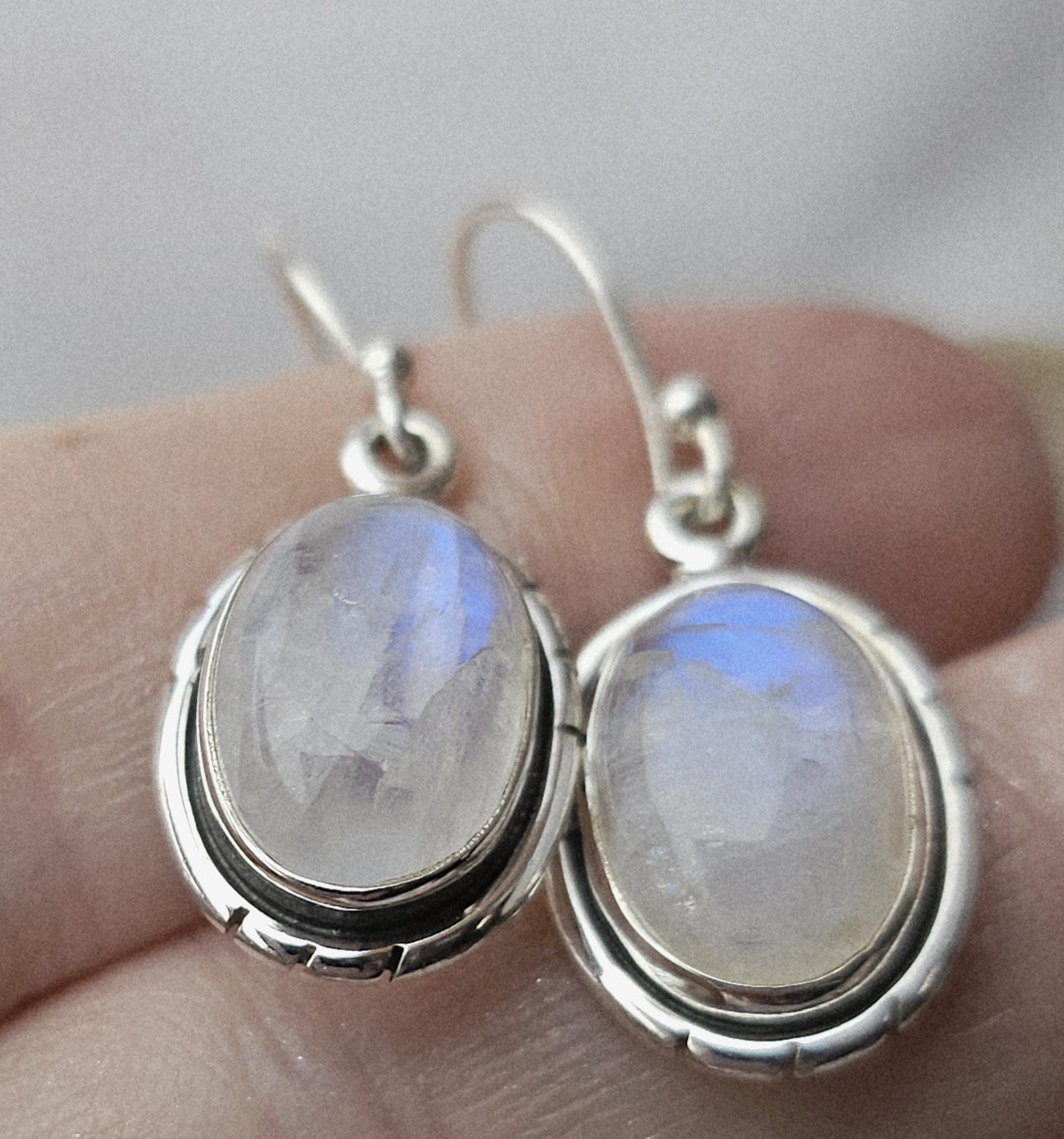Genuine Moonstone Earrings, Moonstone,  Crystal Earring