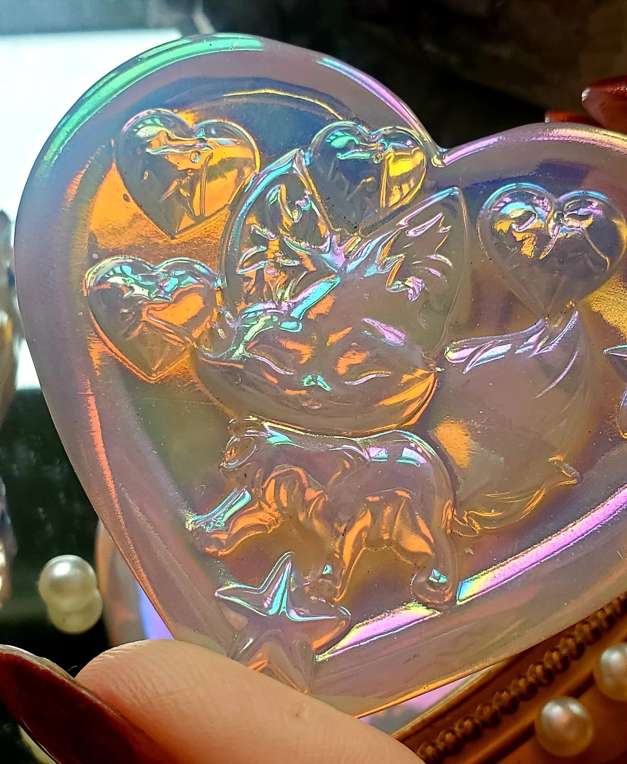 Kitsune Crystal, Angel Aura Opalite Crystal, Kitsune,Crystal